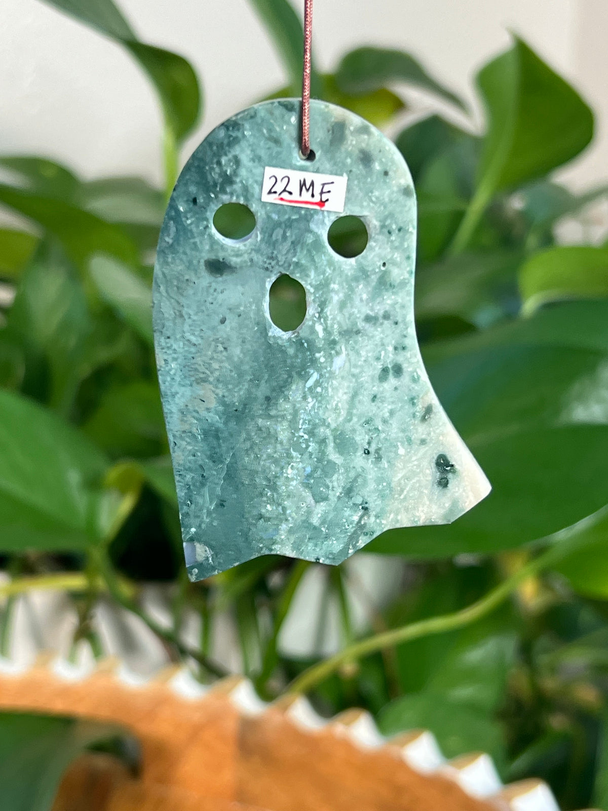 Blue Green Jasper Ghost Ornaments