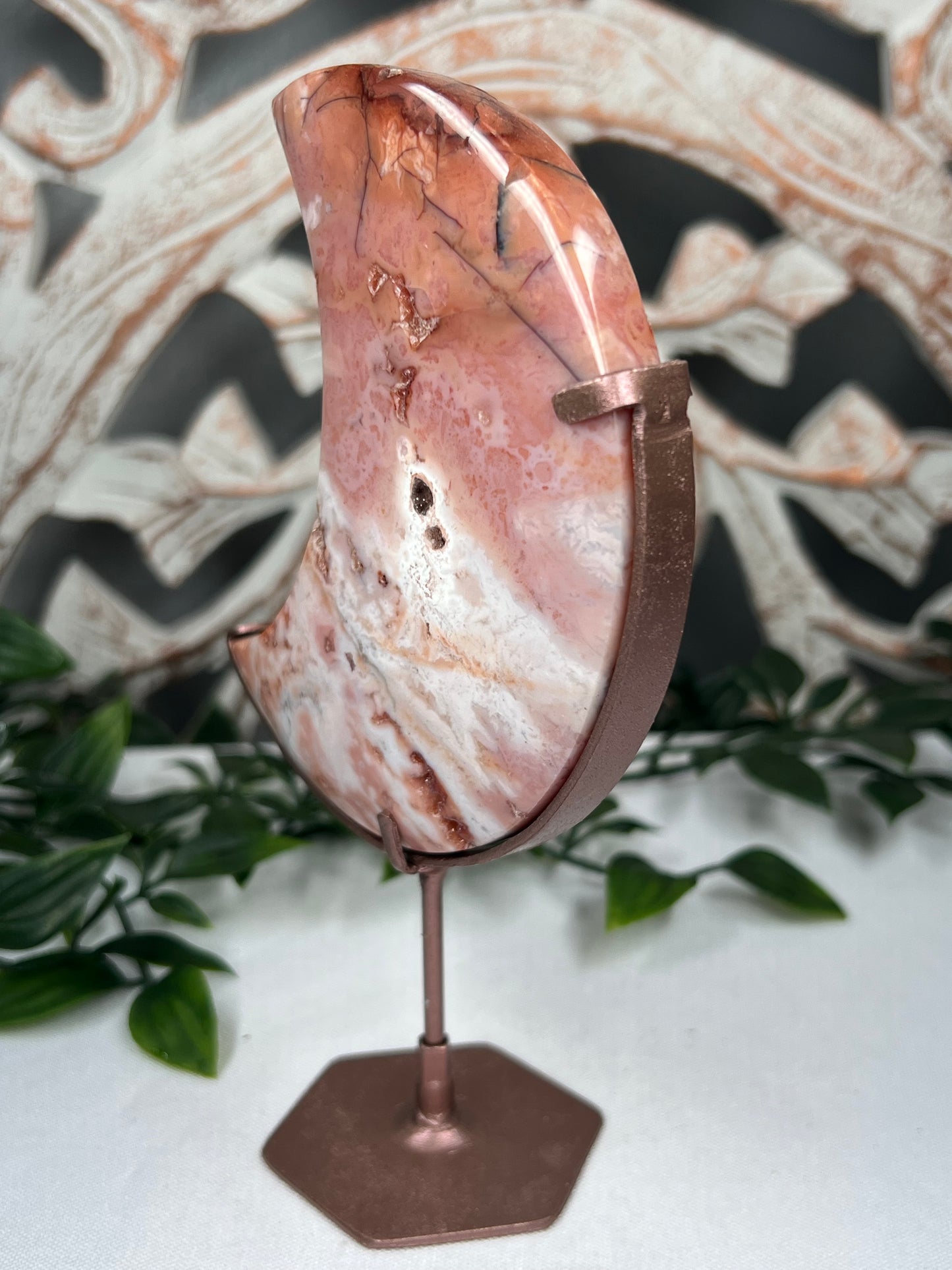 Pink Carnelian Moon