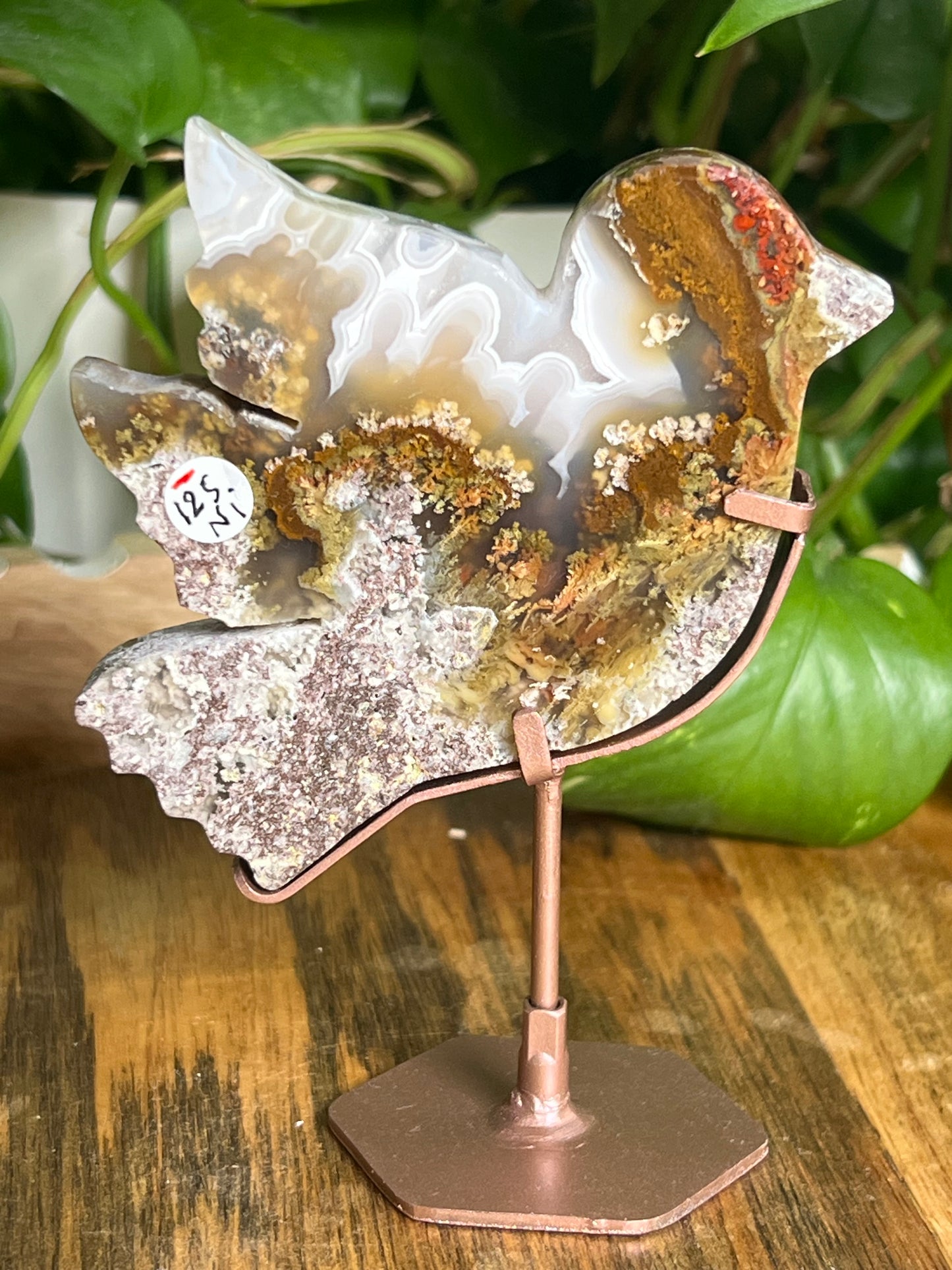 Scenic Moss Agate Bird