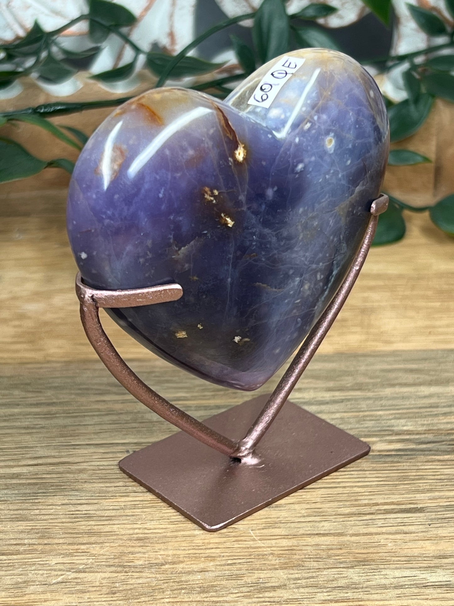 Purple Chalcedony Heart