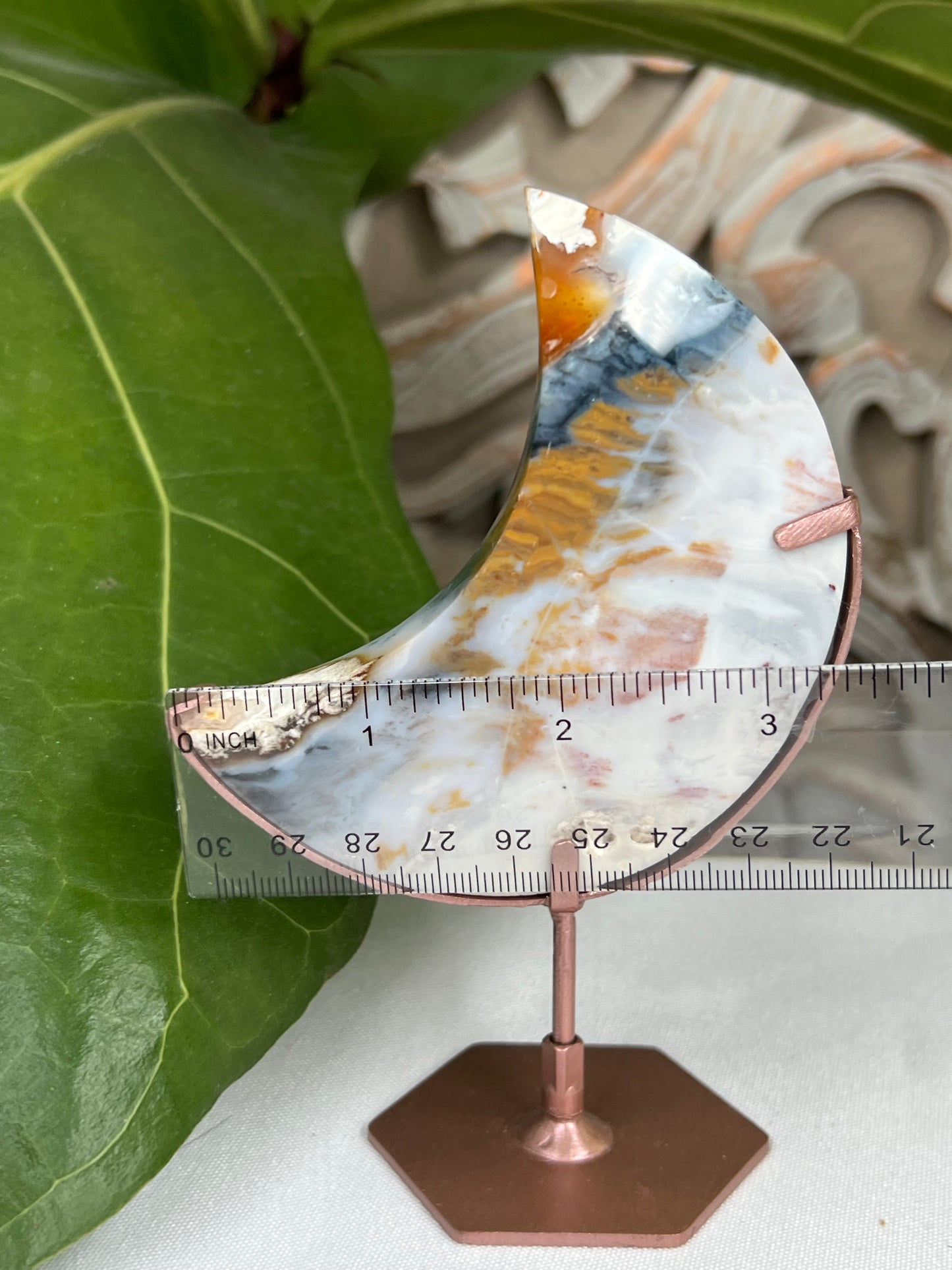 Milky Jasper Moon