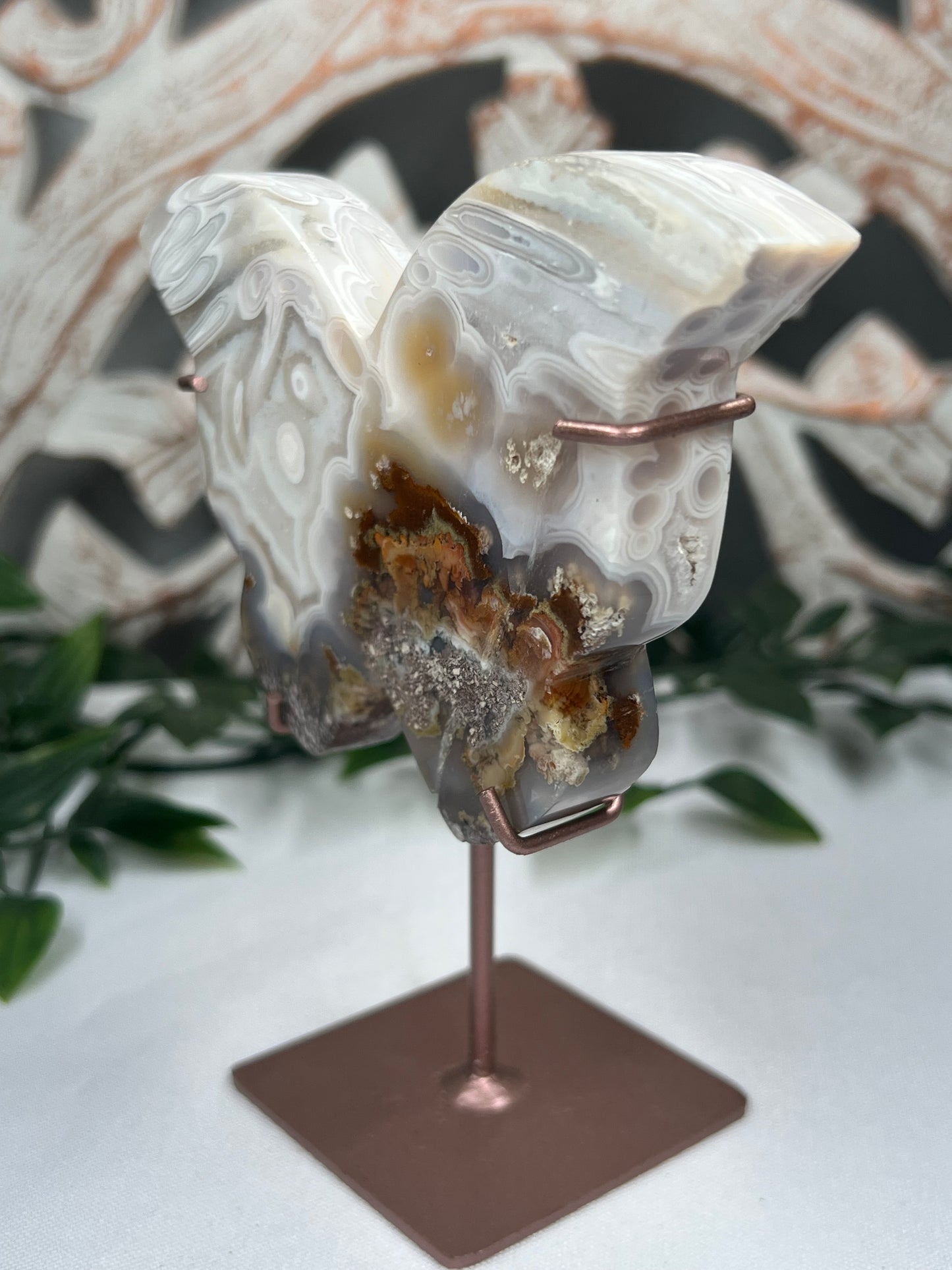 Scenic Moss Agate Butterfly