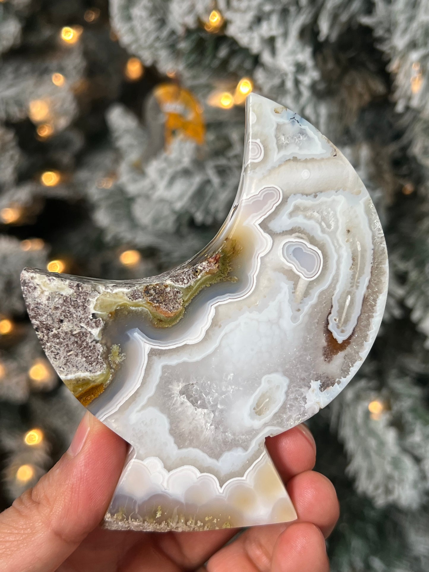 Scenic Moss Agate Moon