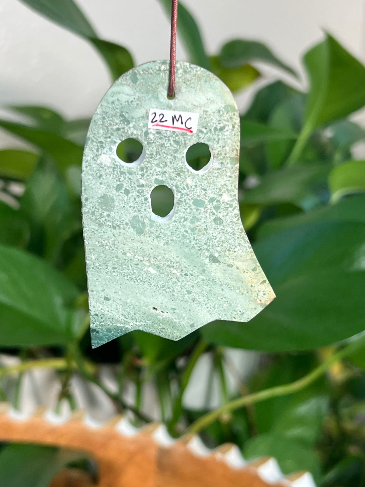 Blue Green Jasper Ghost Ornaments