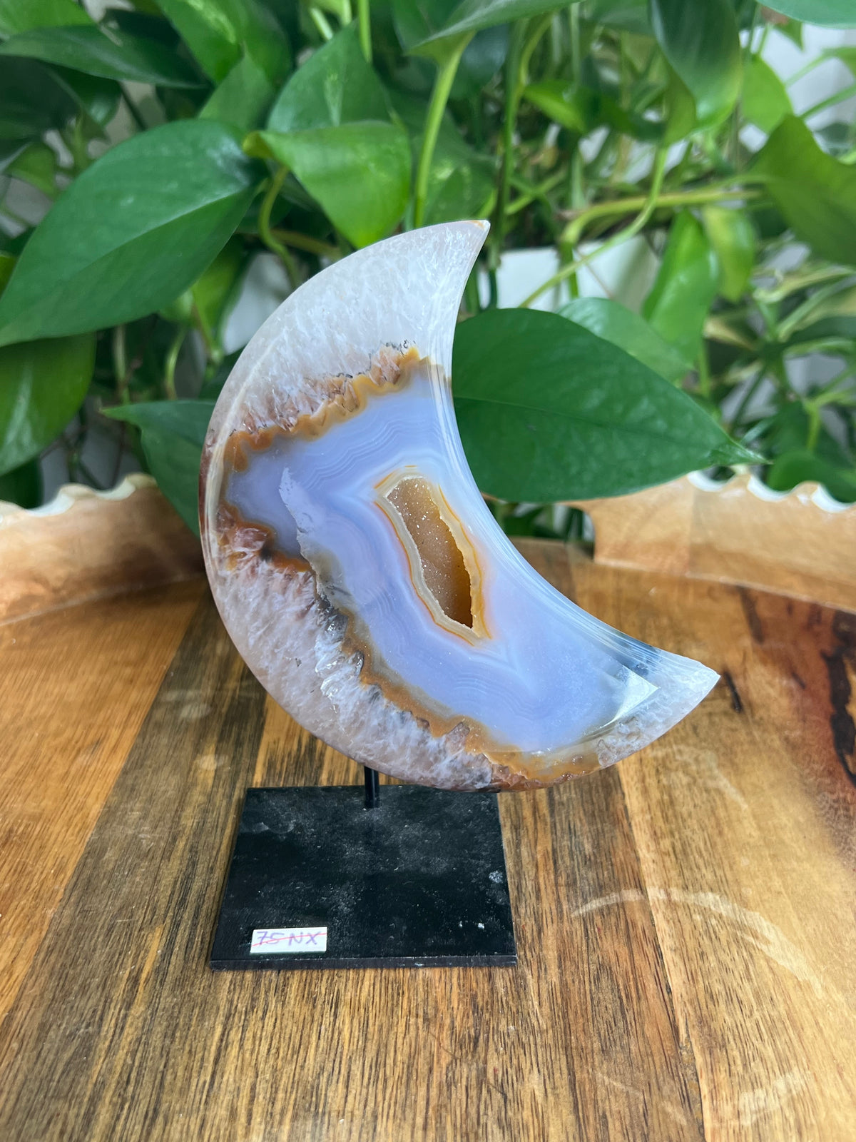 Brazilian Druzy Agate Moon: NX