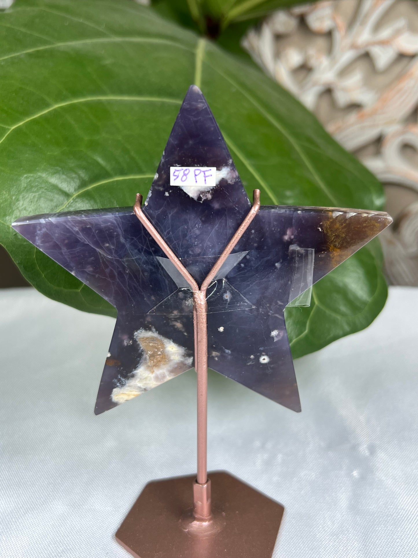 Purple Chalcedony Star