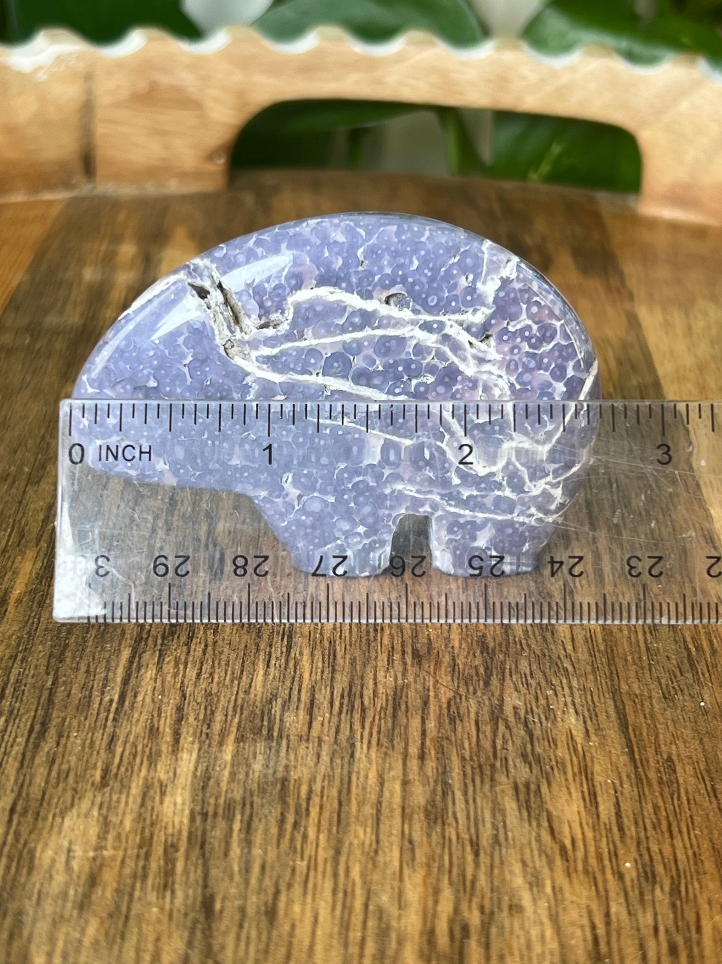 Grape Agate Bear