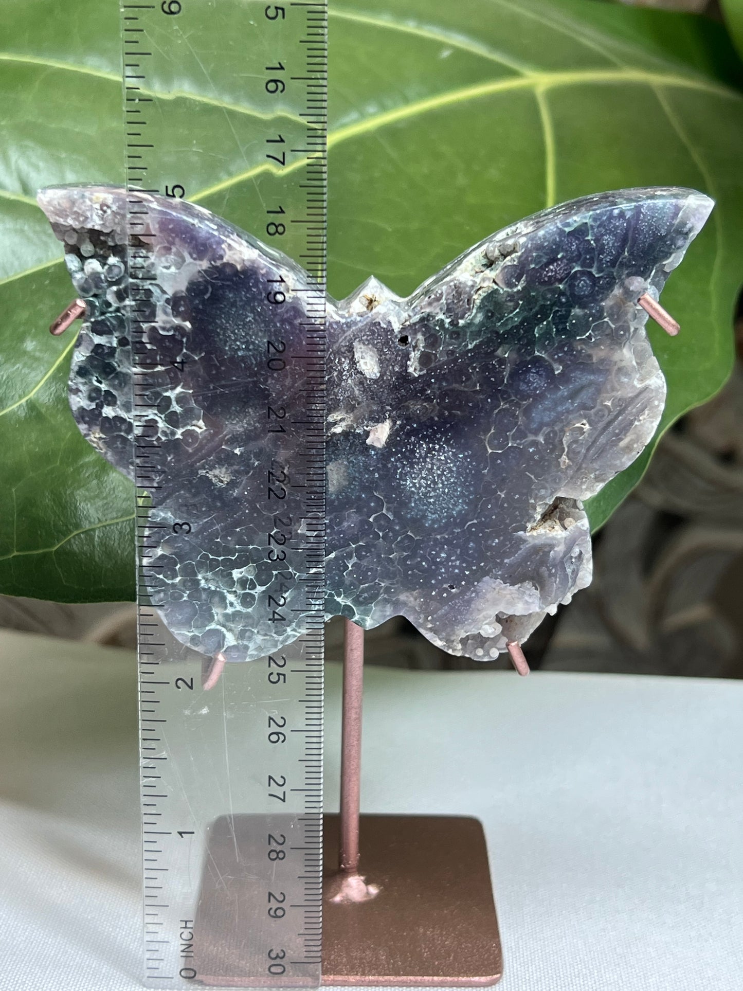 Grape Agate Butterfly