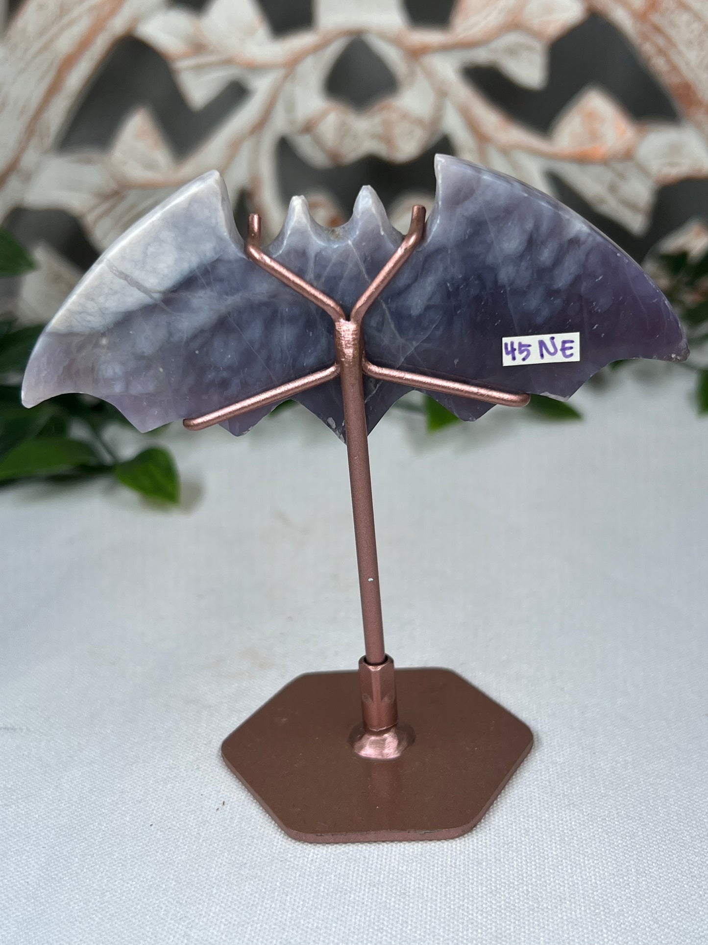 Purple Chalcedony Bat