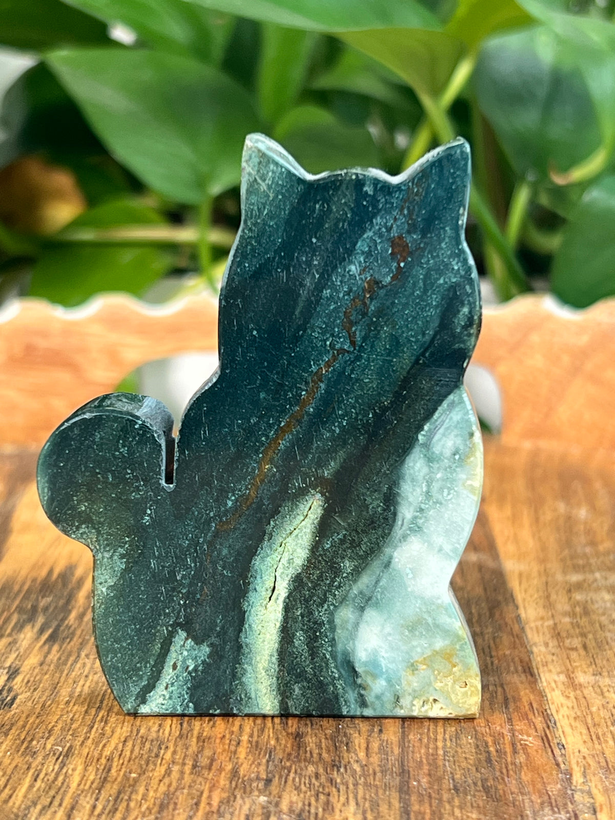 Blue Green Jasper Cats