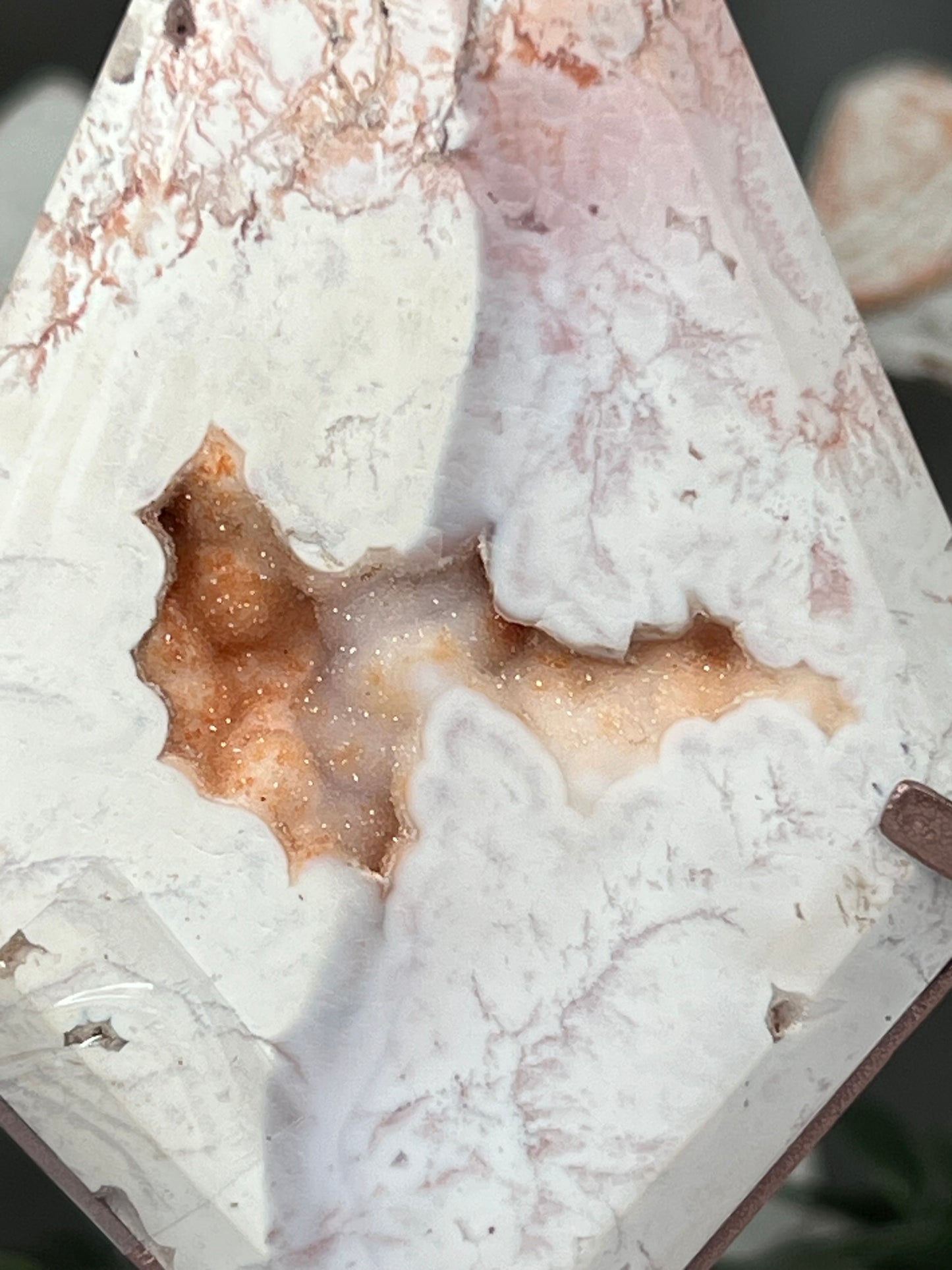 Pink Carnelian Diamond