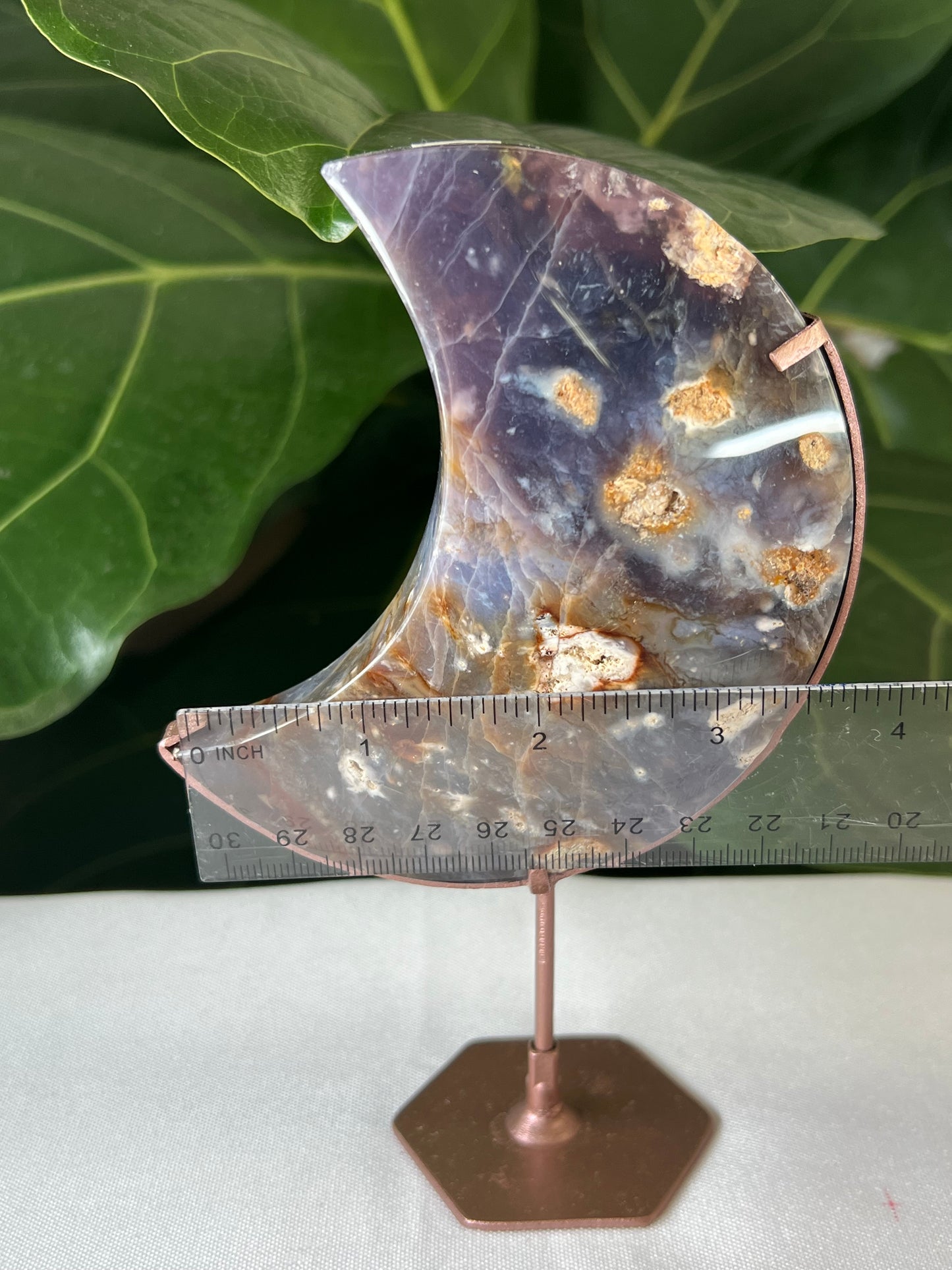 Purple Chalcedony Moon