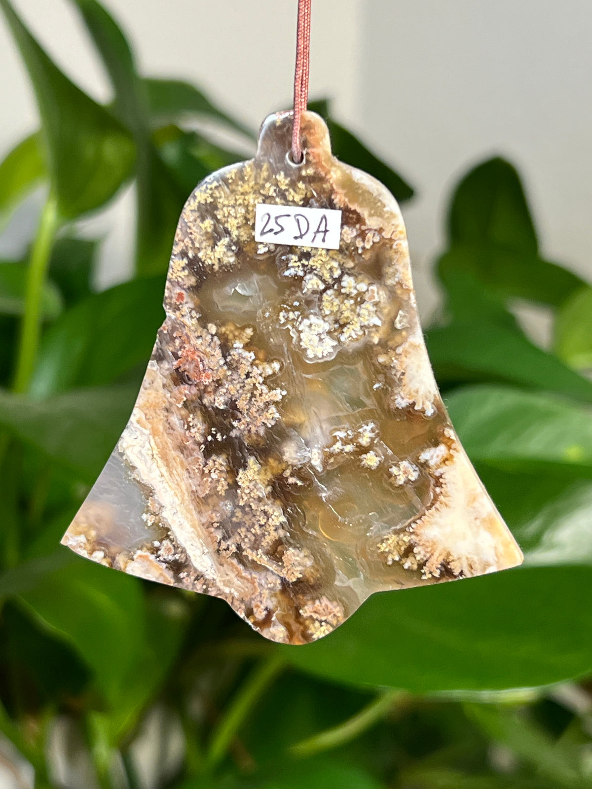 Scenic Moss Agate Bell Ornaments