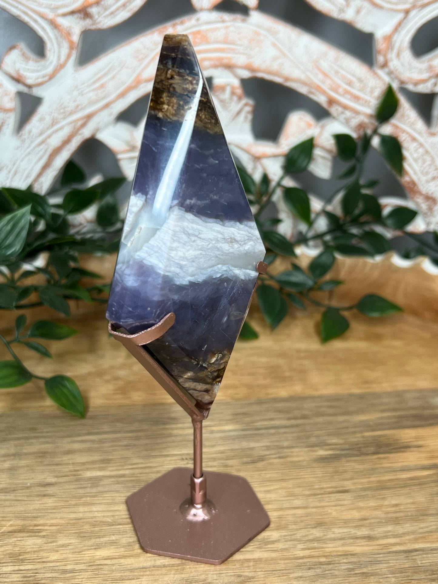 Purple Chalcedony Diamond