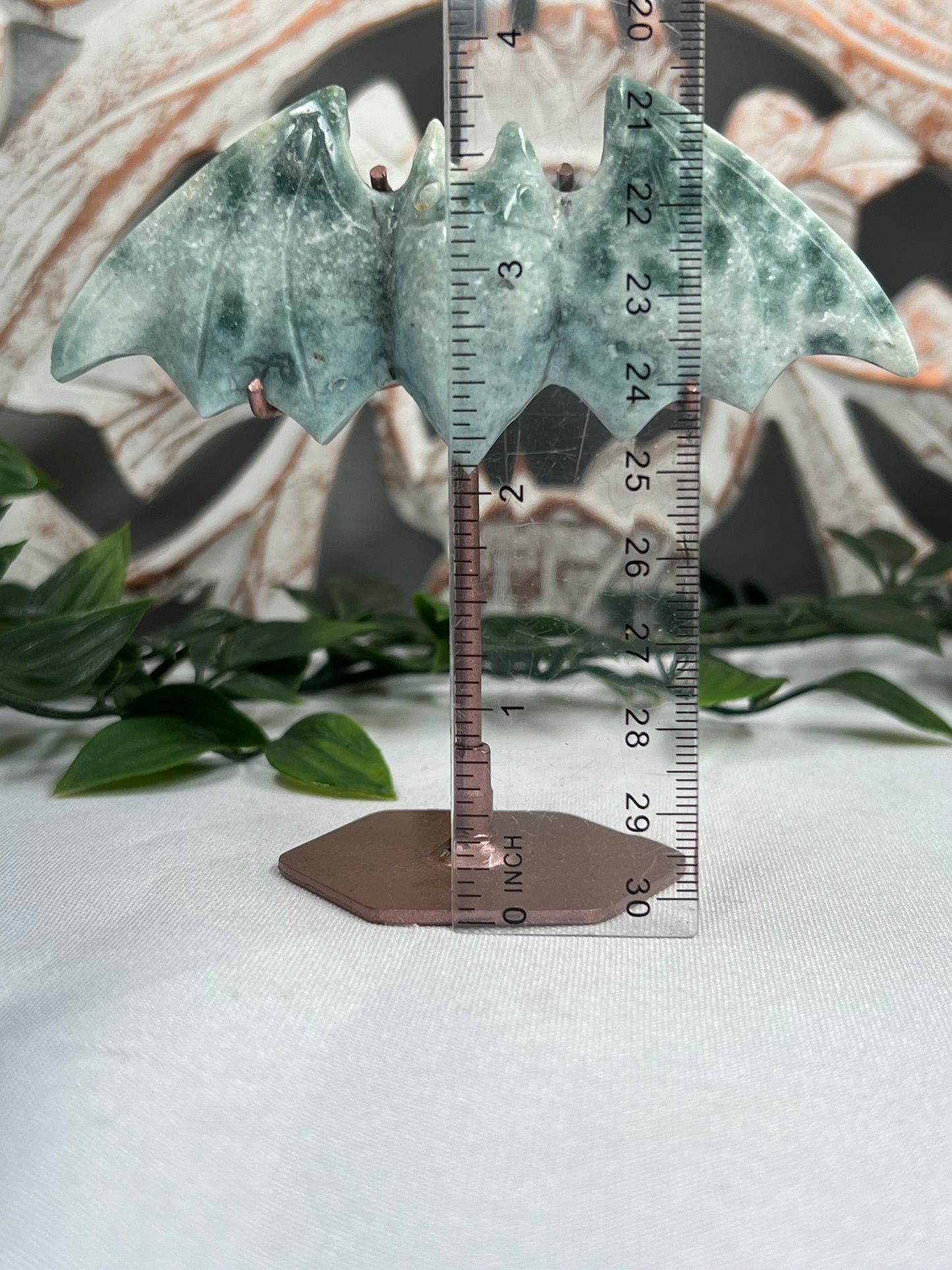 Blue Green Jasper Bat