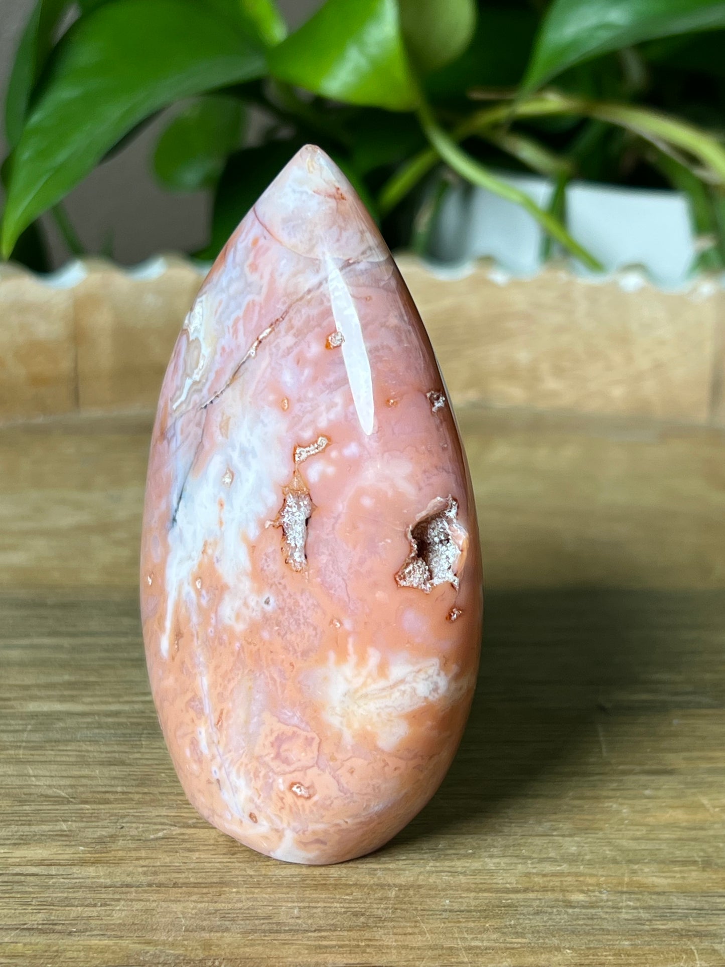 Pink Carnelian Flame