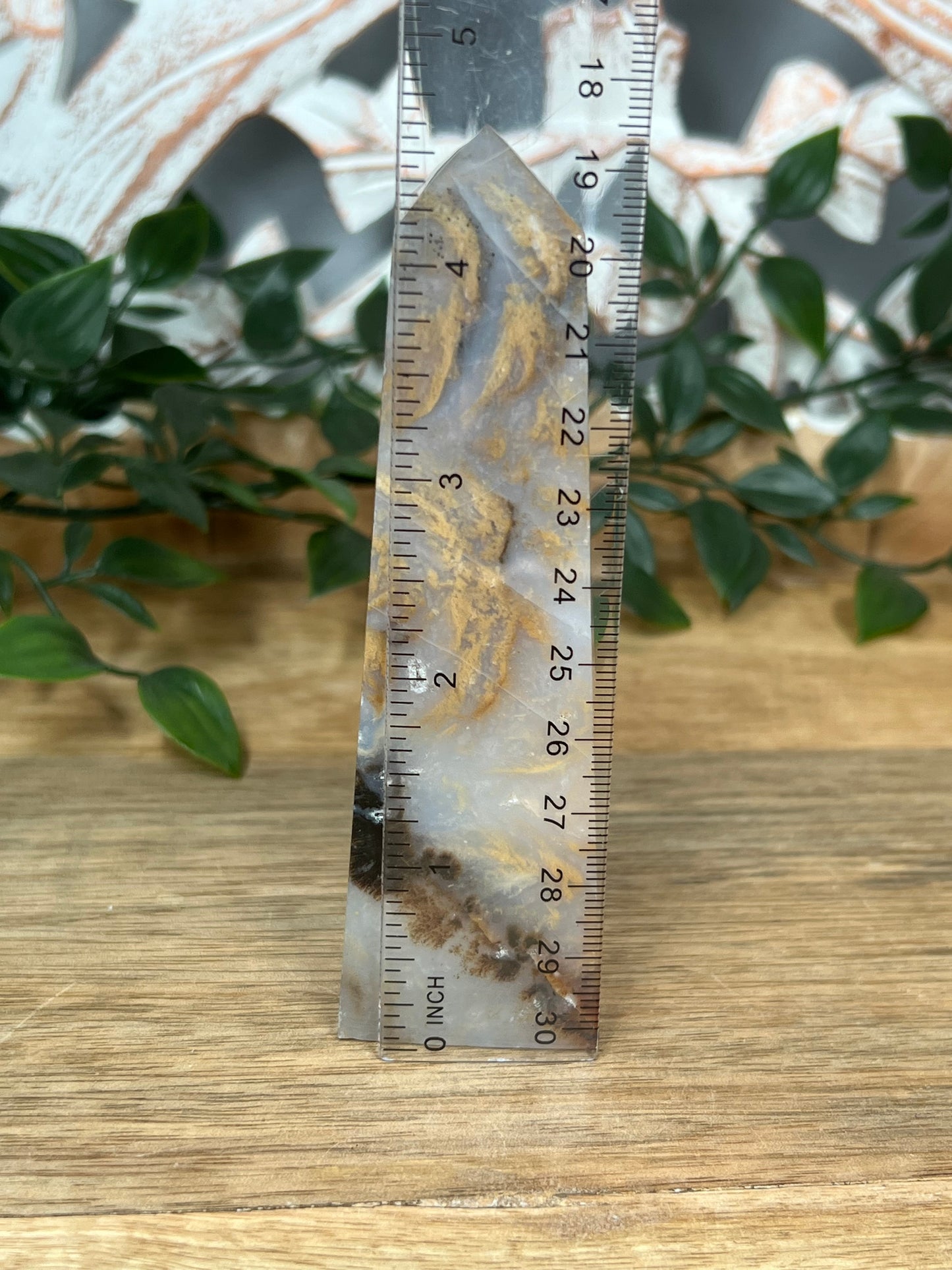 Dendritic Tiger Agate Tower