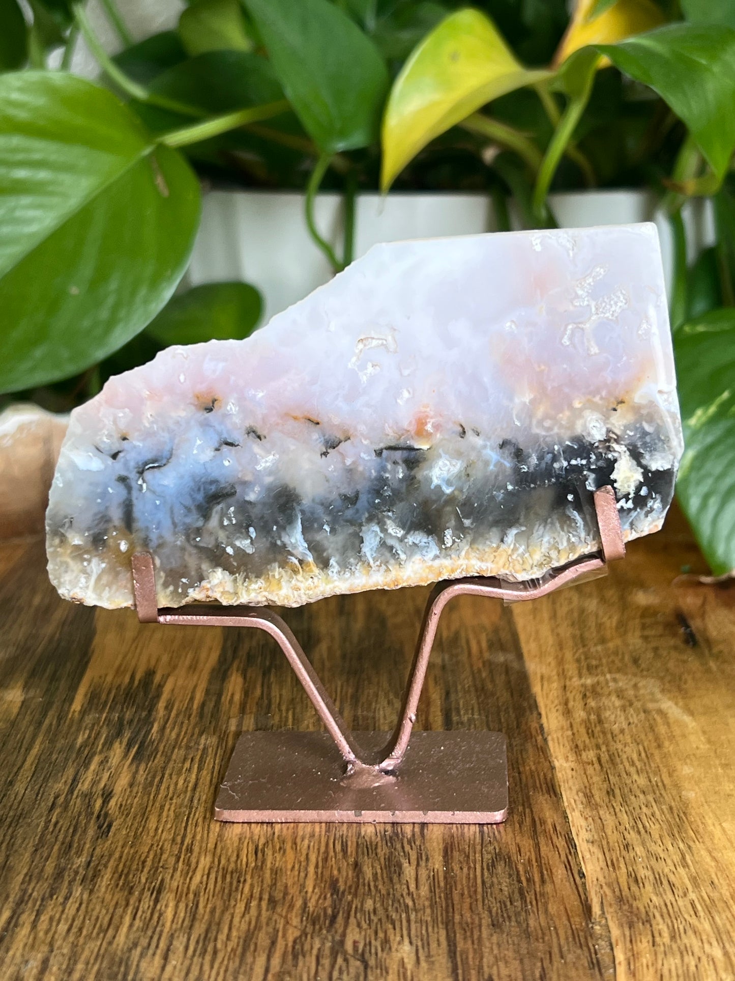 Rainbow Plume Agate Slab AC
