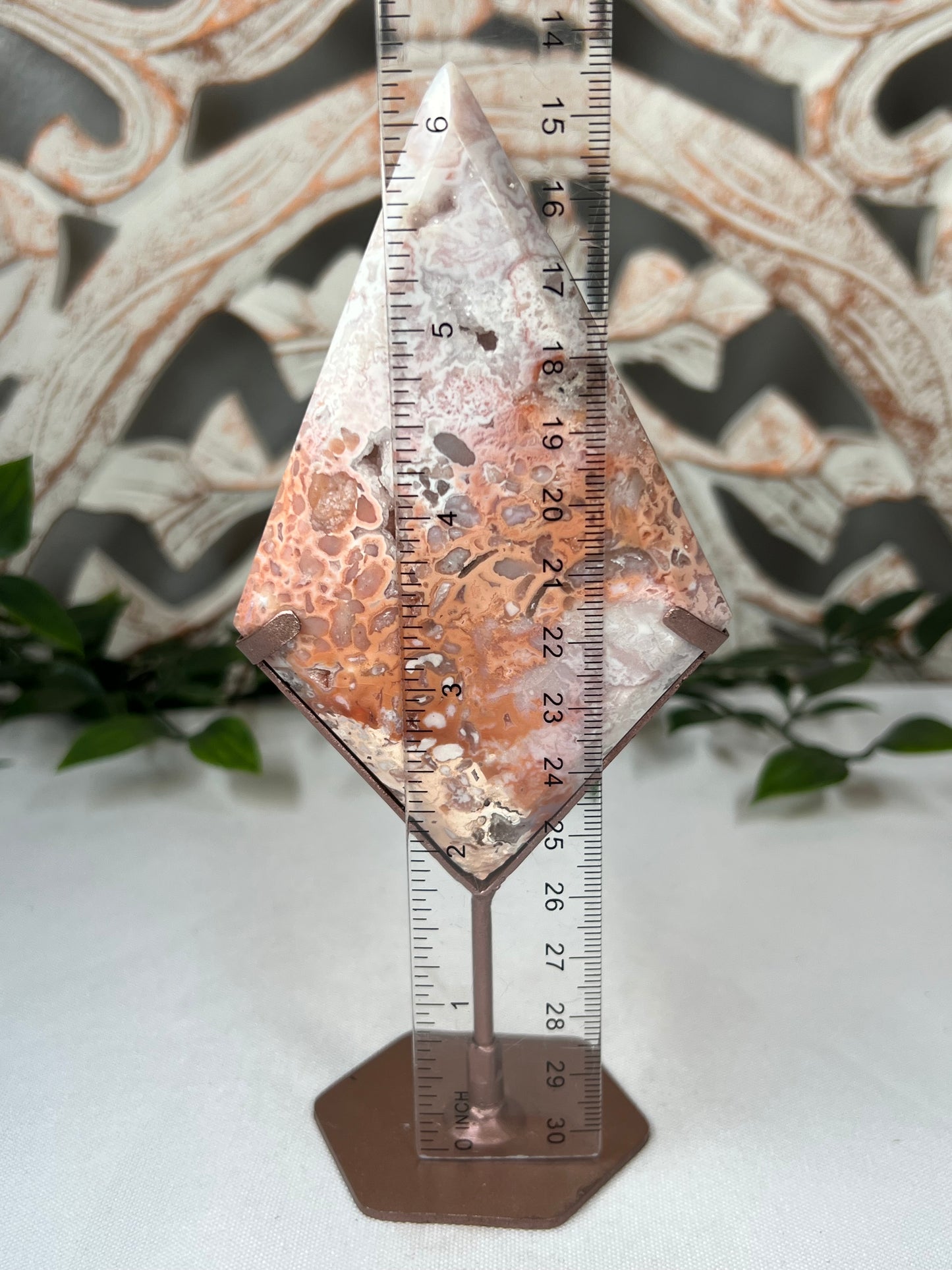 Pink Carnelian Diamond