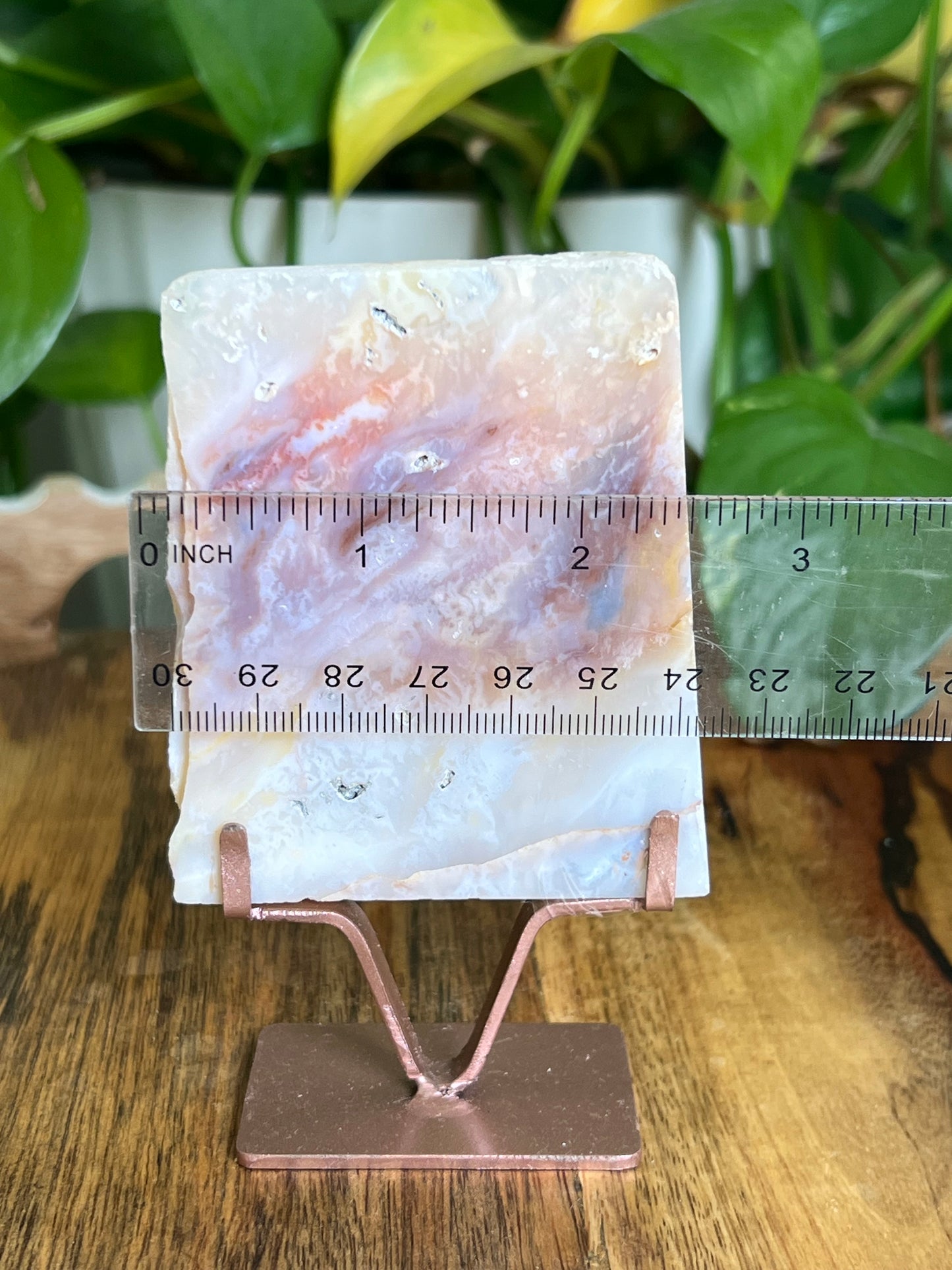 Rainbow Plume Agate Slab AA
