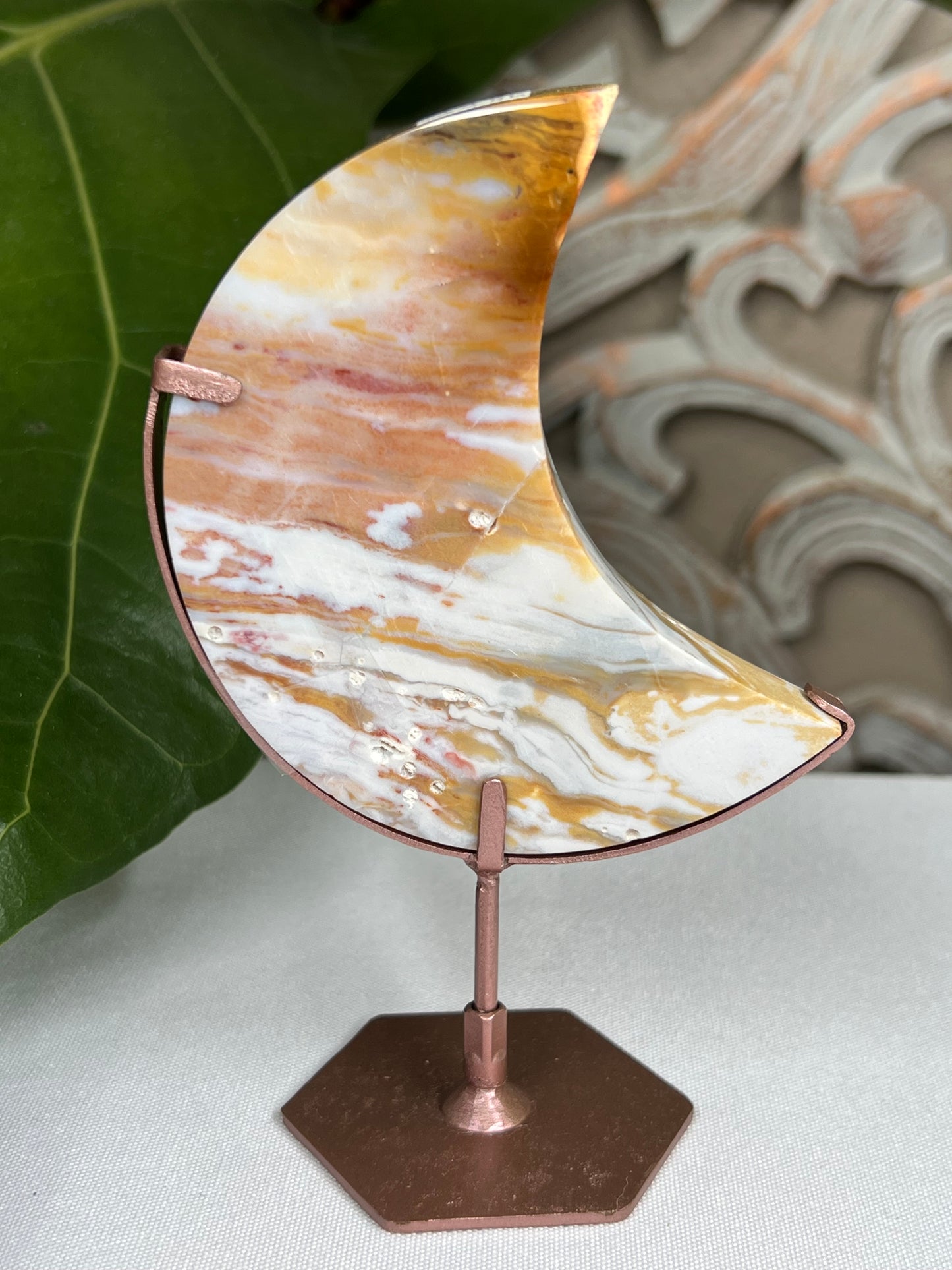 Milky Jasper Moon