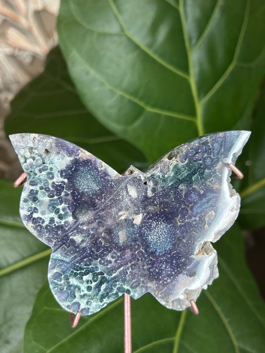 Grape Agate Butterfly