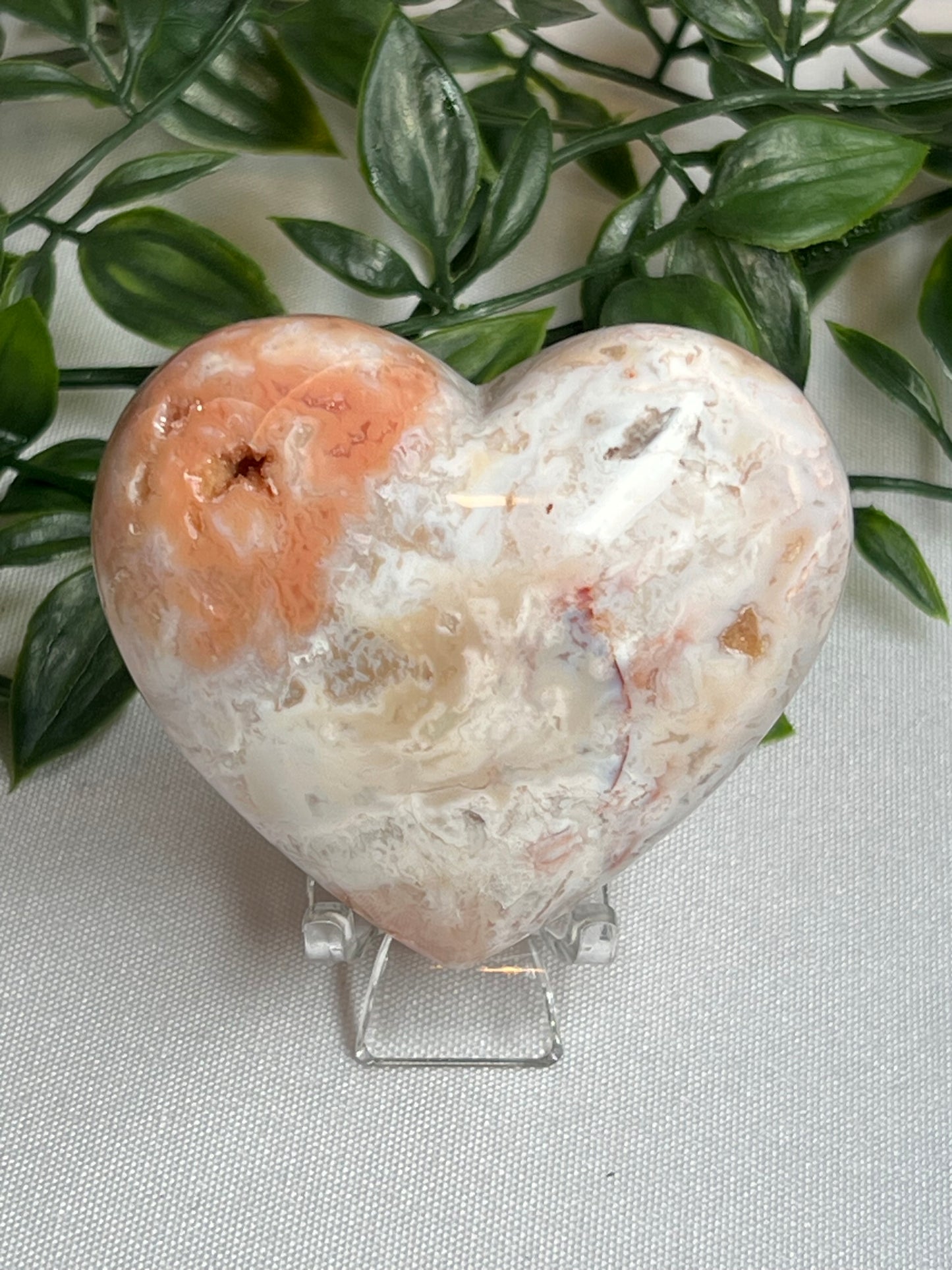 Pink Carnelian Heart