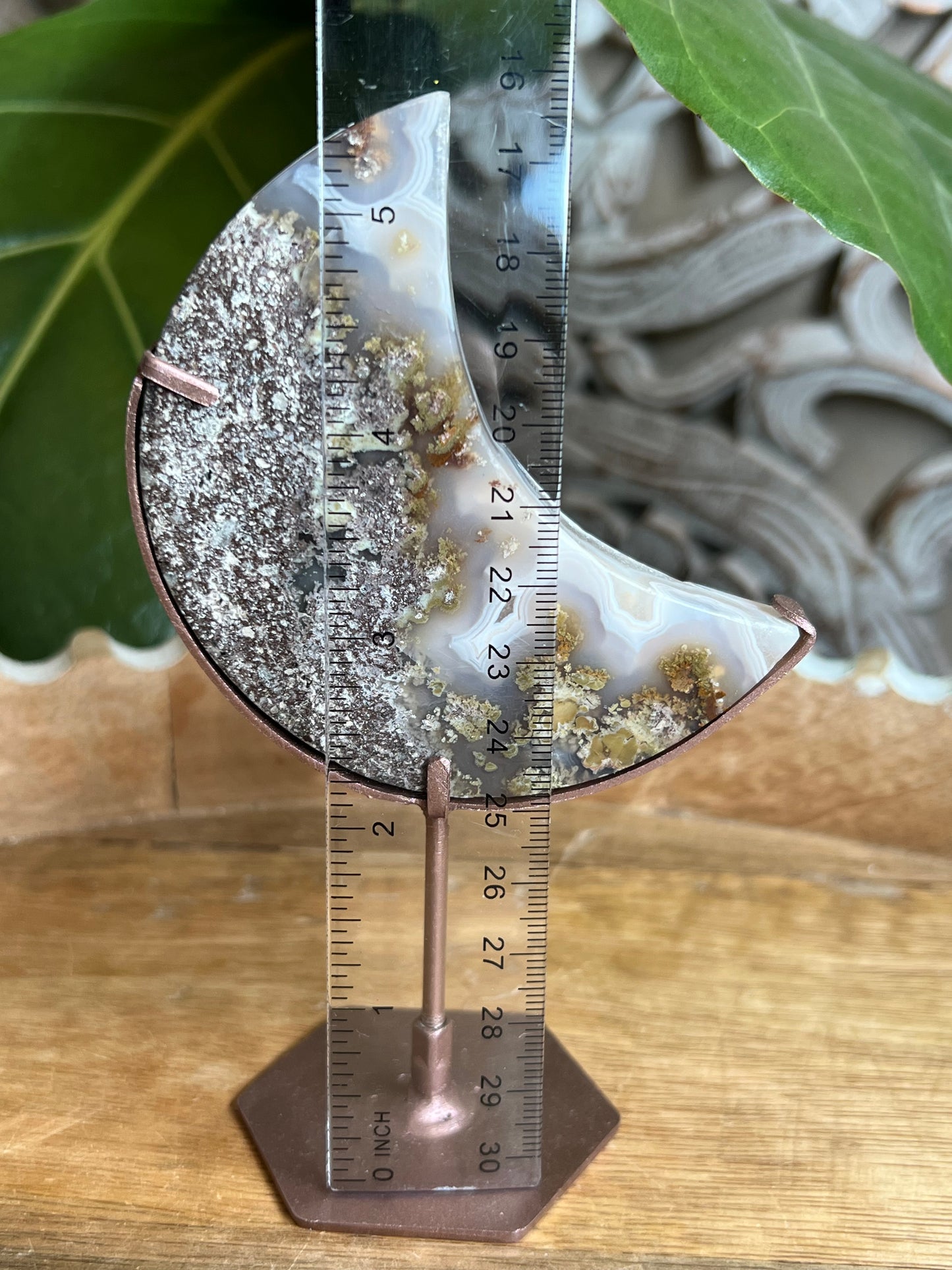 Scenic Moss Agate Moon