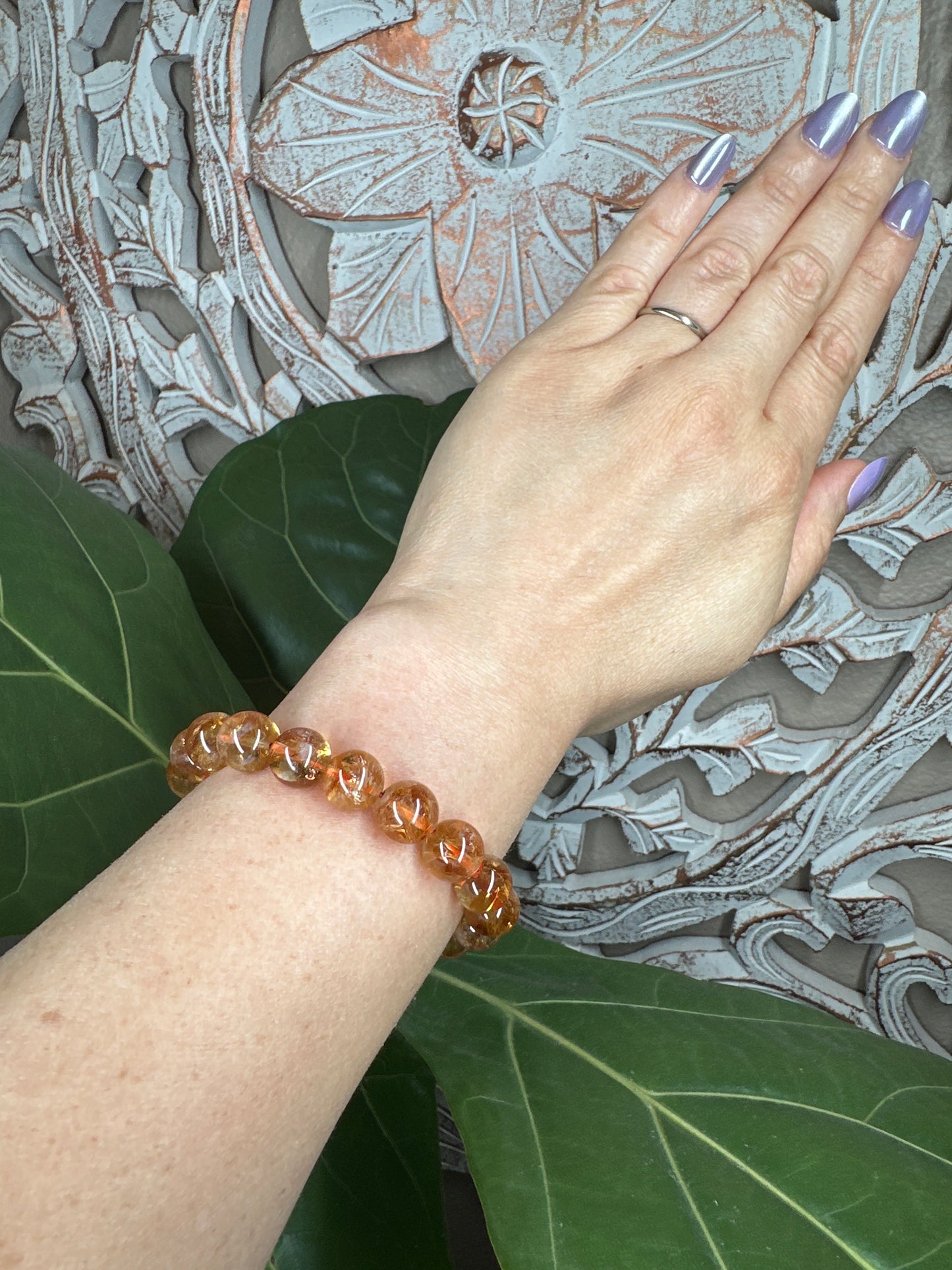 Citrine Beaded Bracelet
