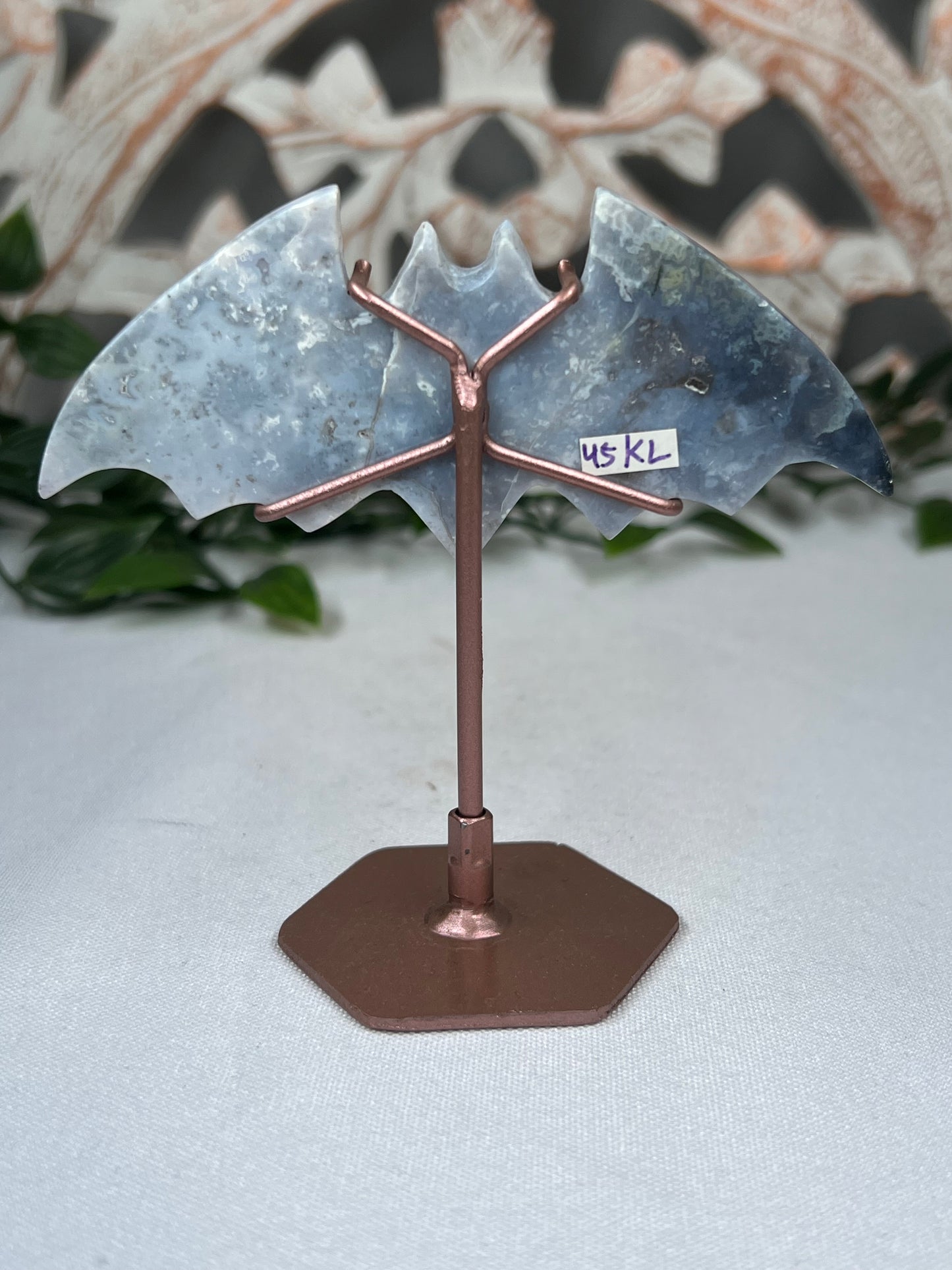 Blue Plume Agate Bat