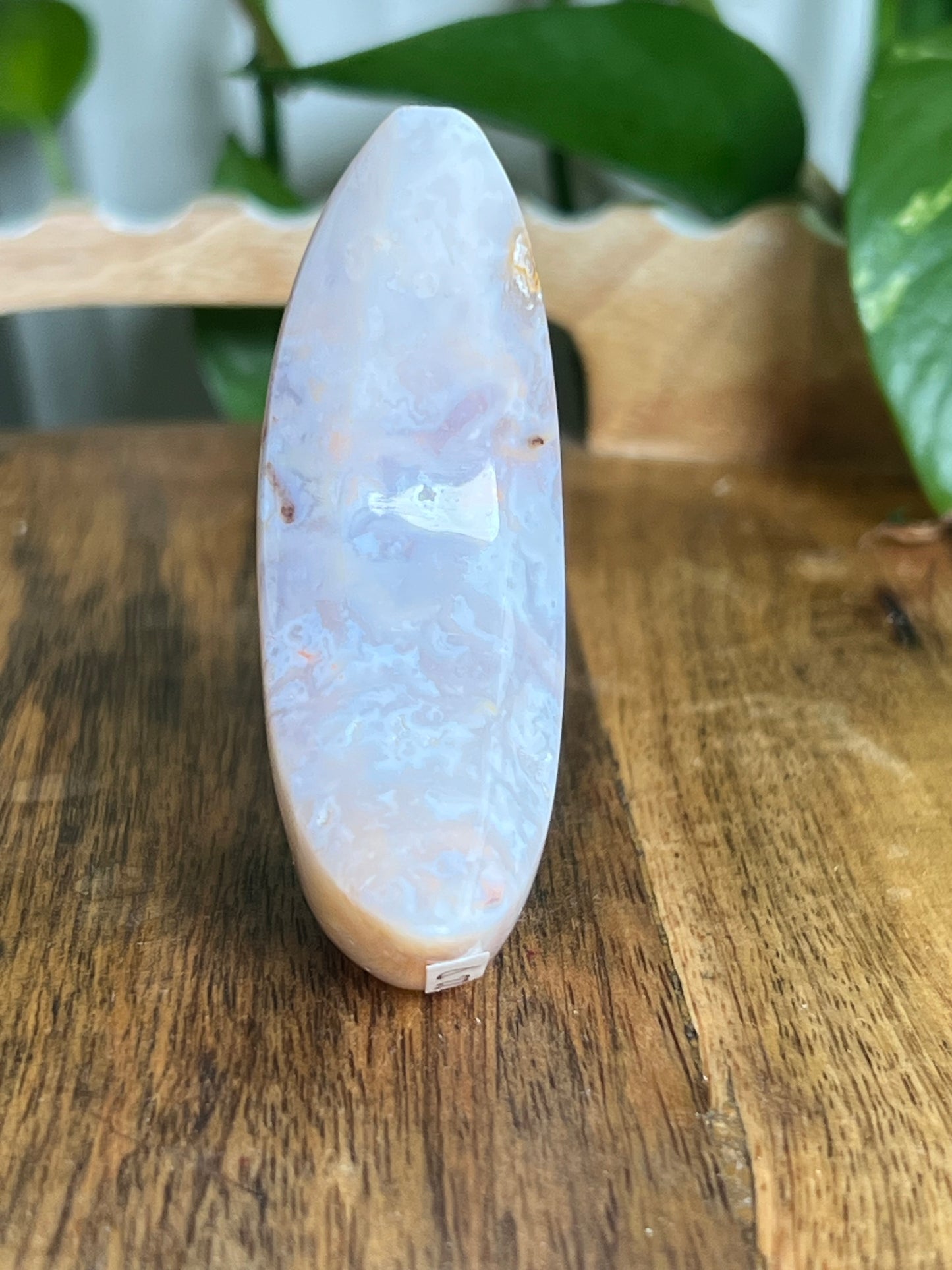 Rainbow Plume Agate Moon E