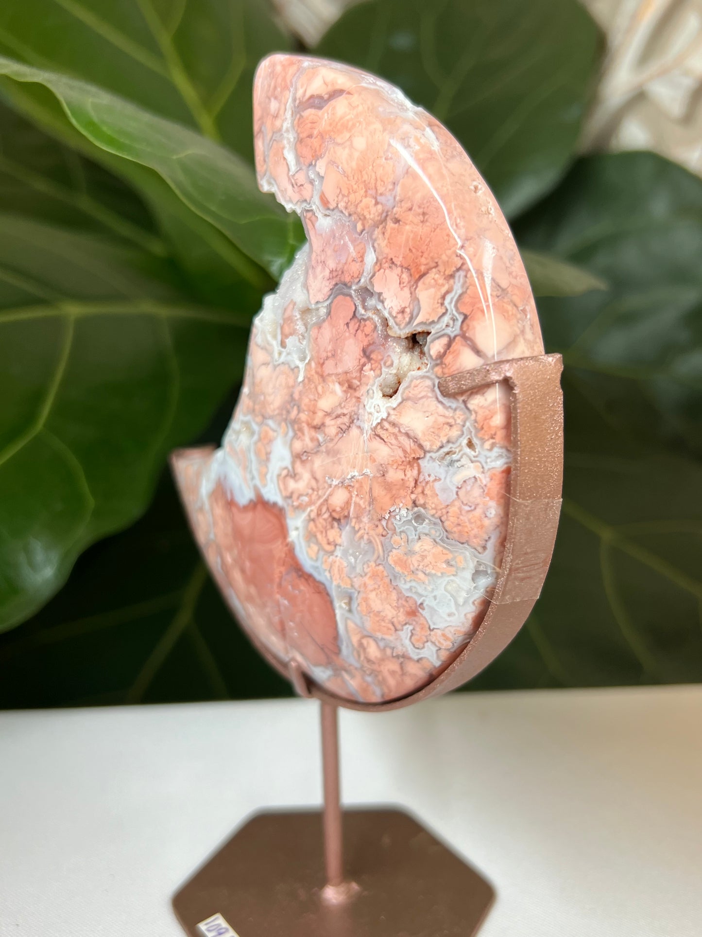 Cotton Candy Agate Moon