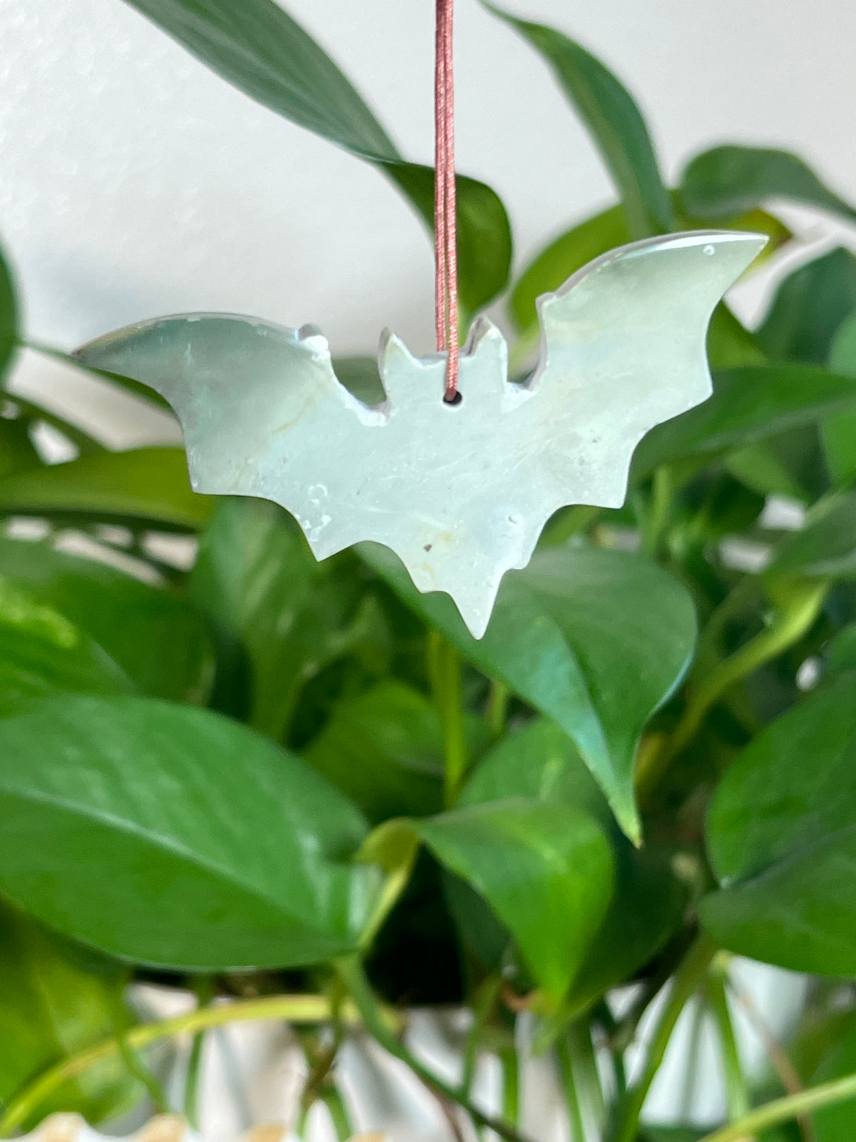 Blue Green Jasper Bat Ornaments