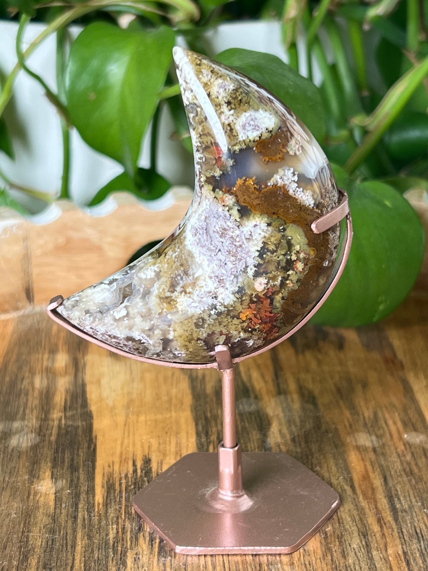 Scenic Moss Agate Moon