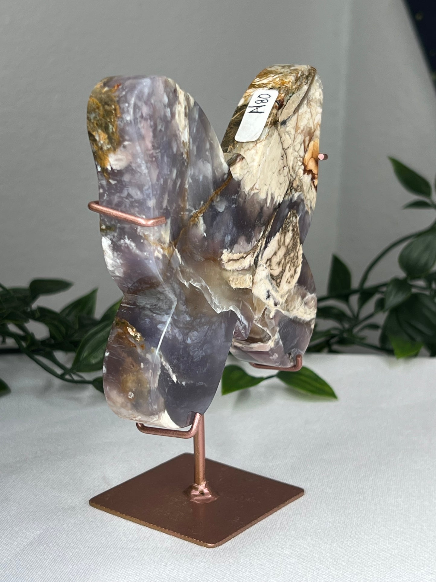 Purple Chalcedony Butterfly