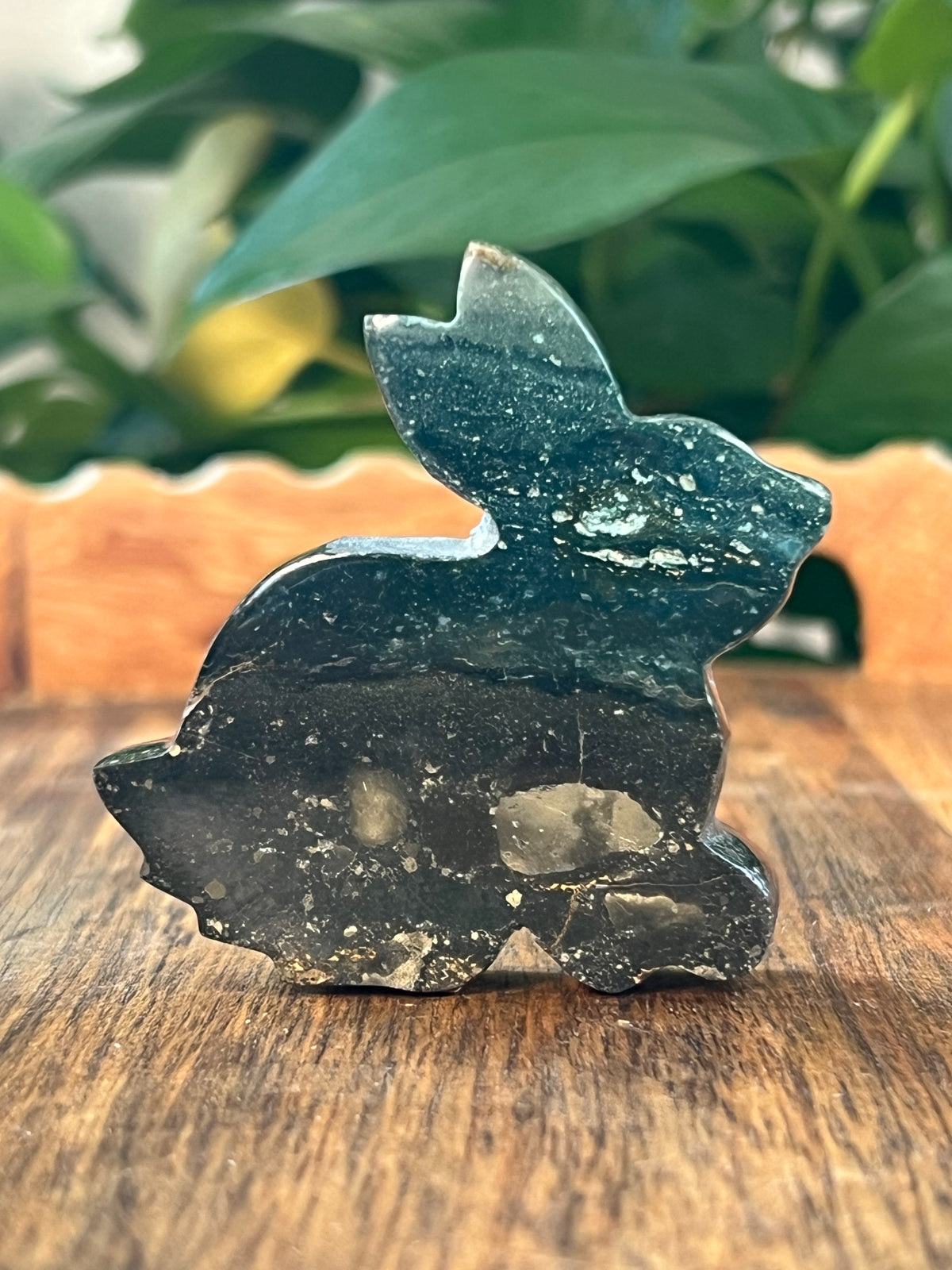 Blue Green Jasper Bunnies