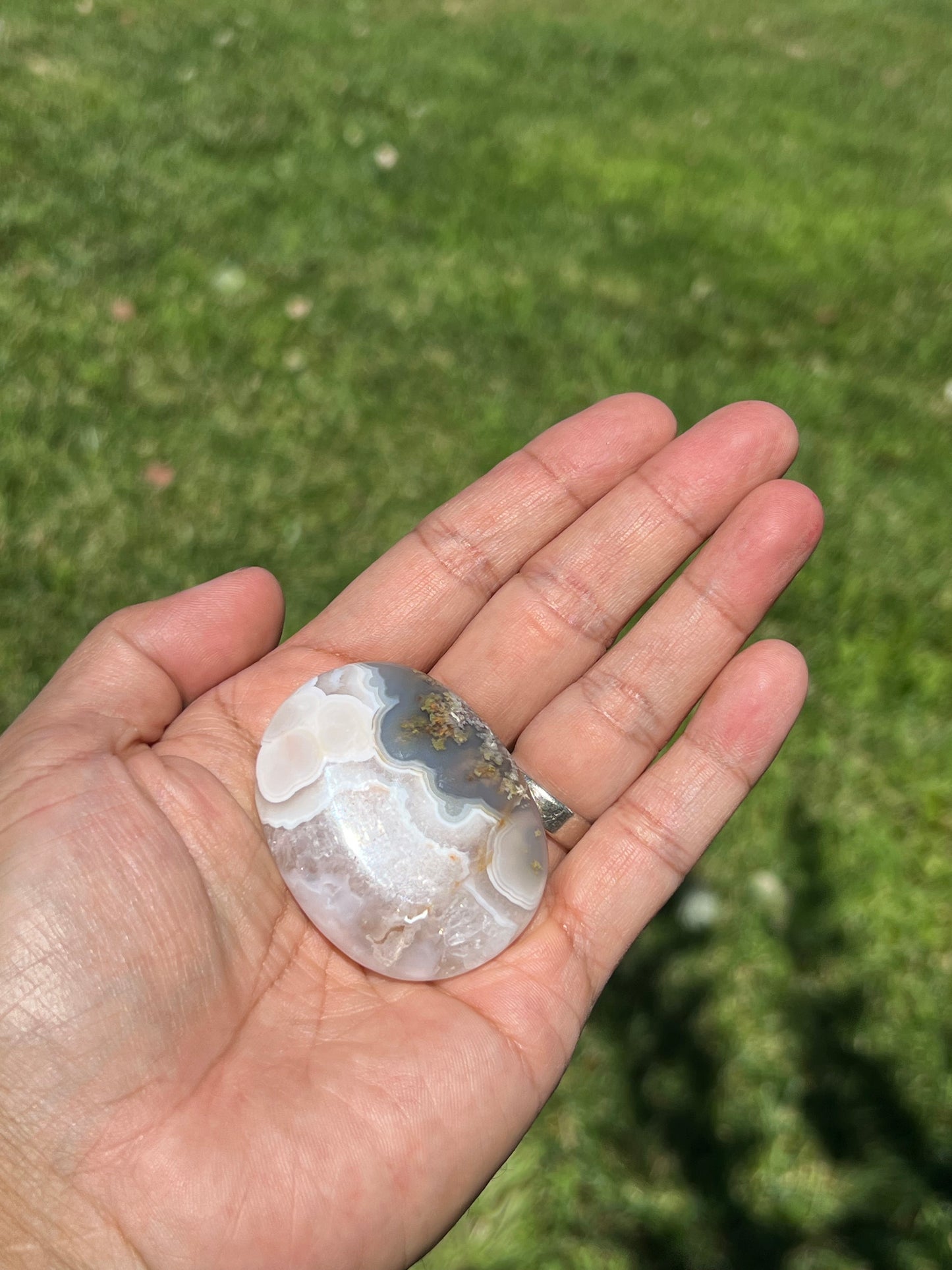Scenic Moss Agate Palmstone BV
