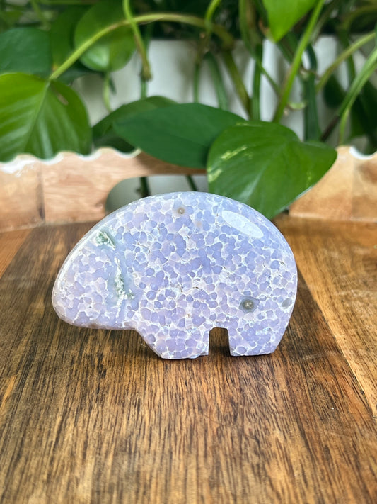Grape Agate Bear: LM