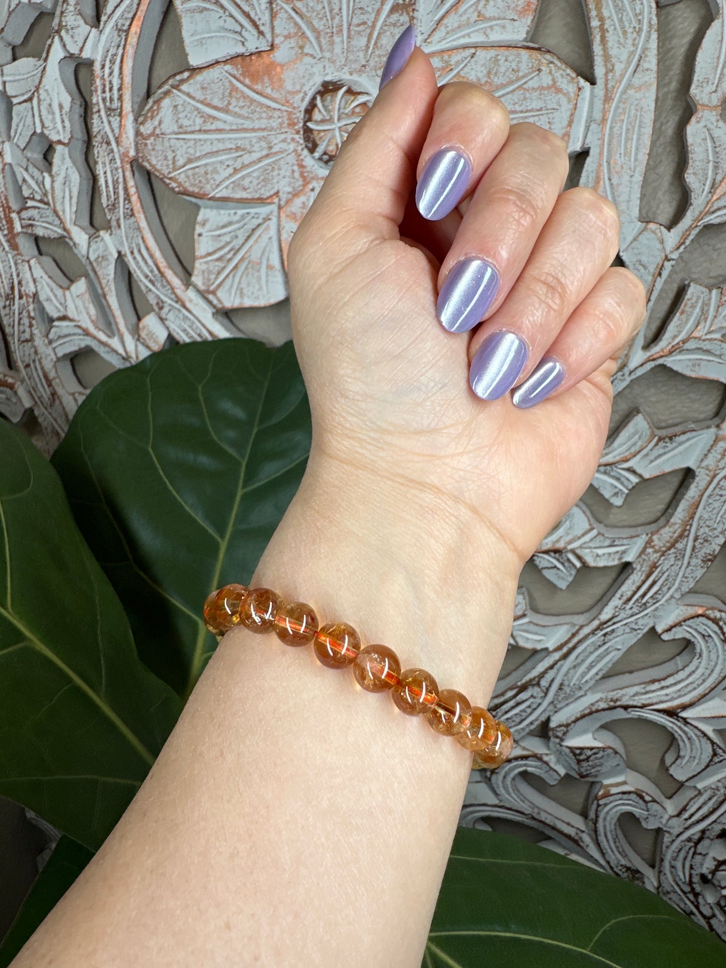 Citrine Beaded Bracelet