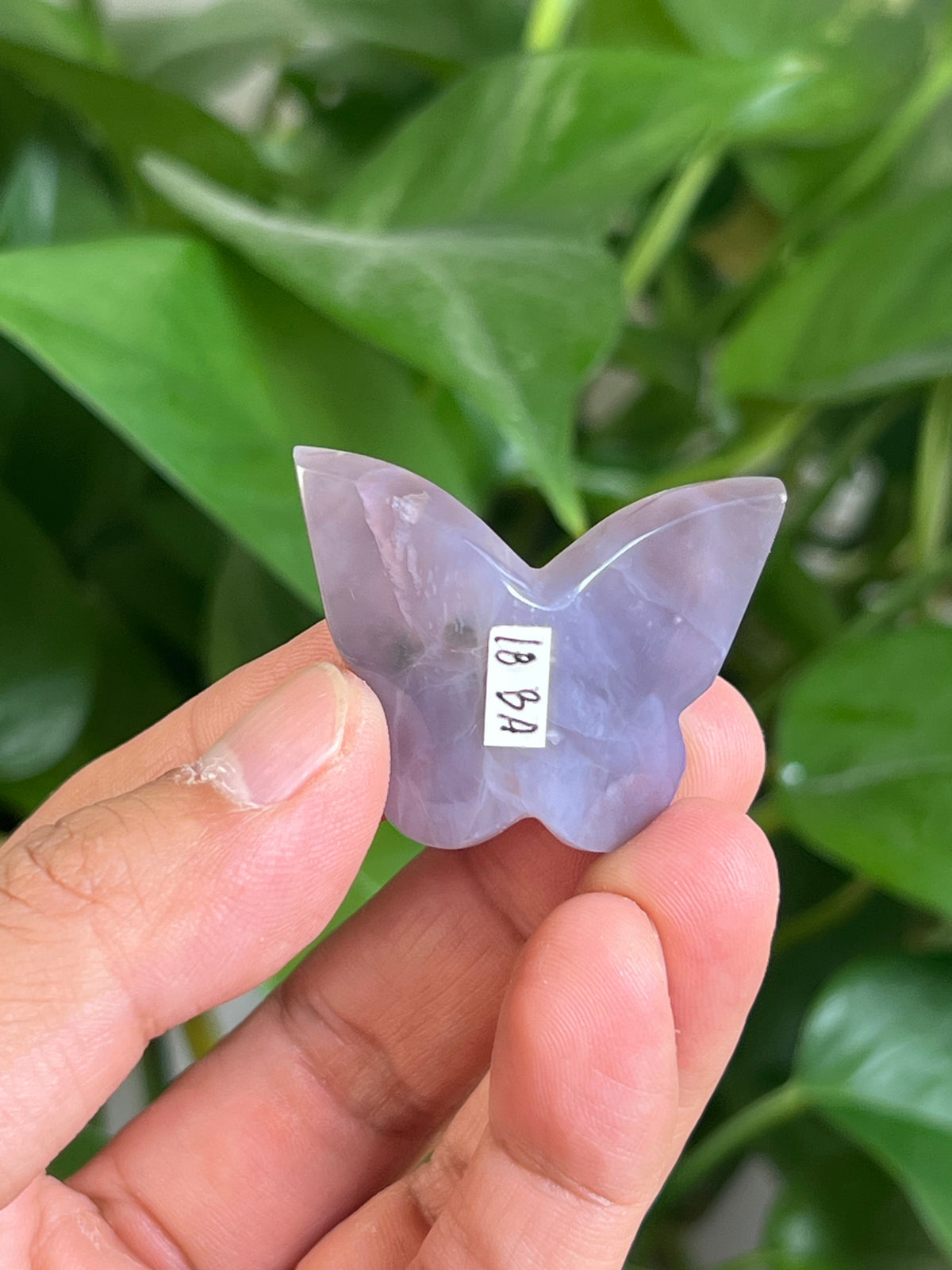 Purple Chalcedony 3D Mini Butterfly: BA