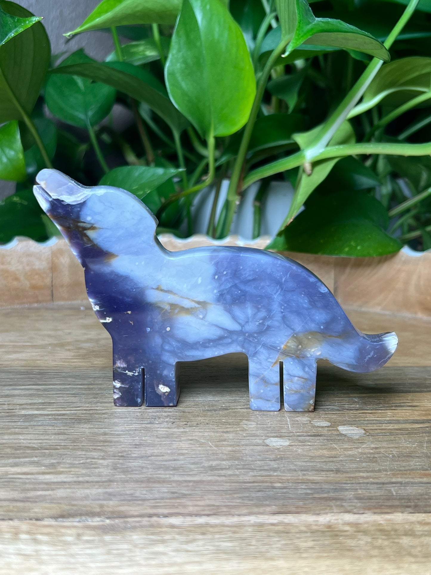 Purple Chalcedony Dog