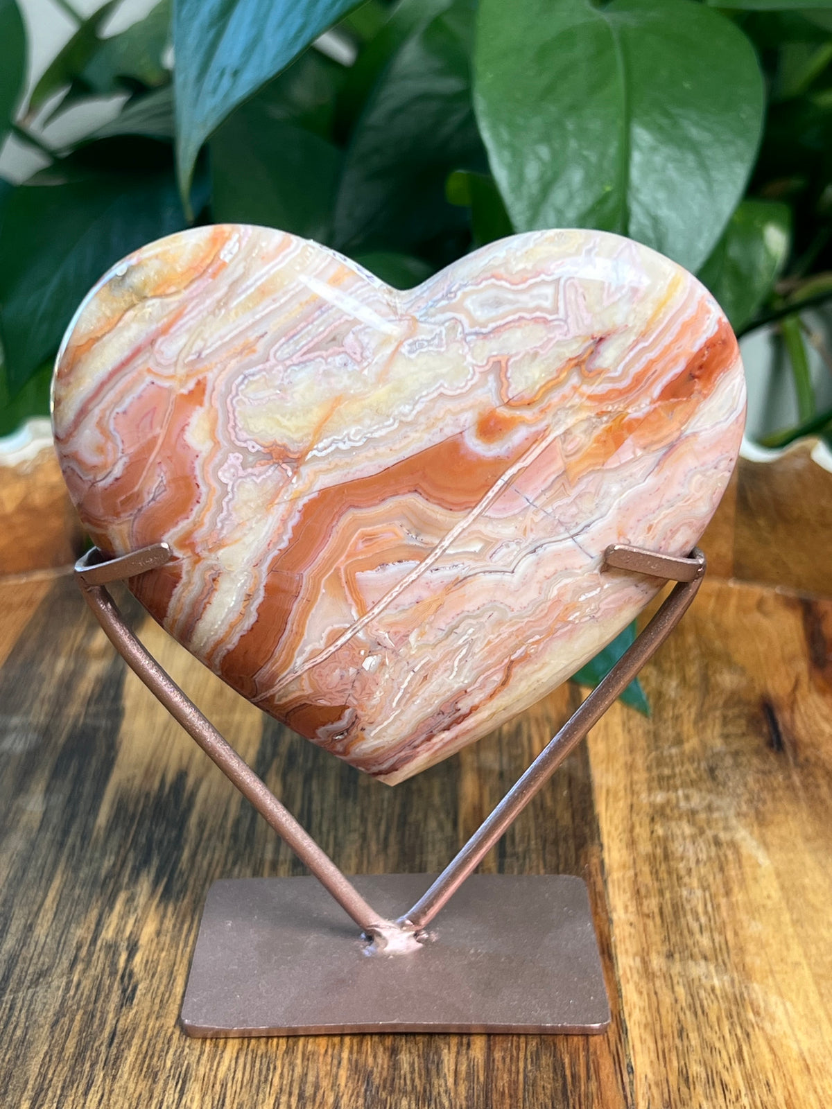 Crazy Lace Agate Heart: NA