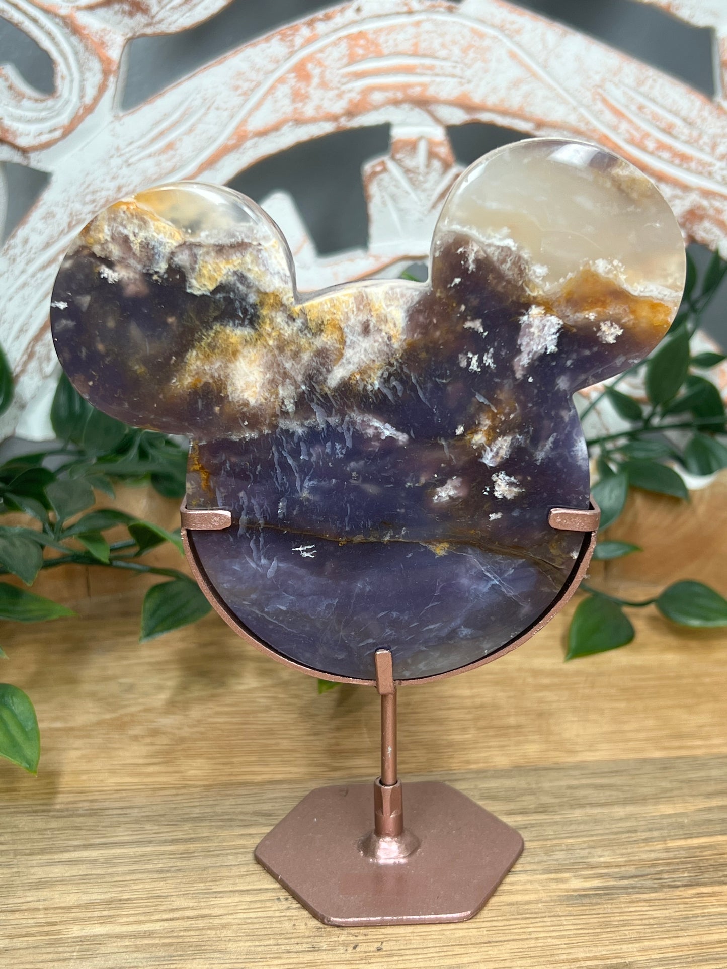 Purple Chalcedony Head