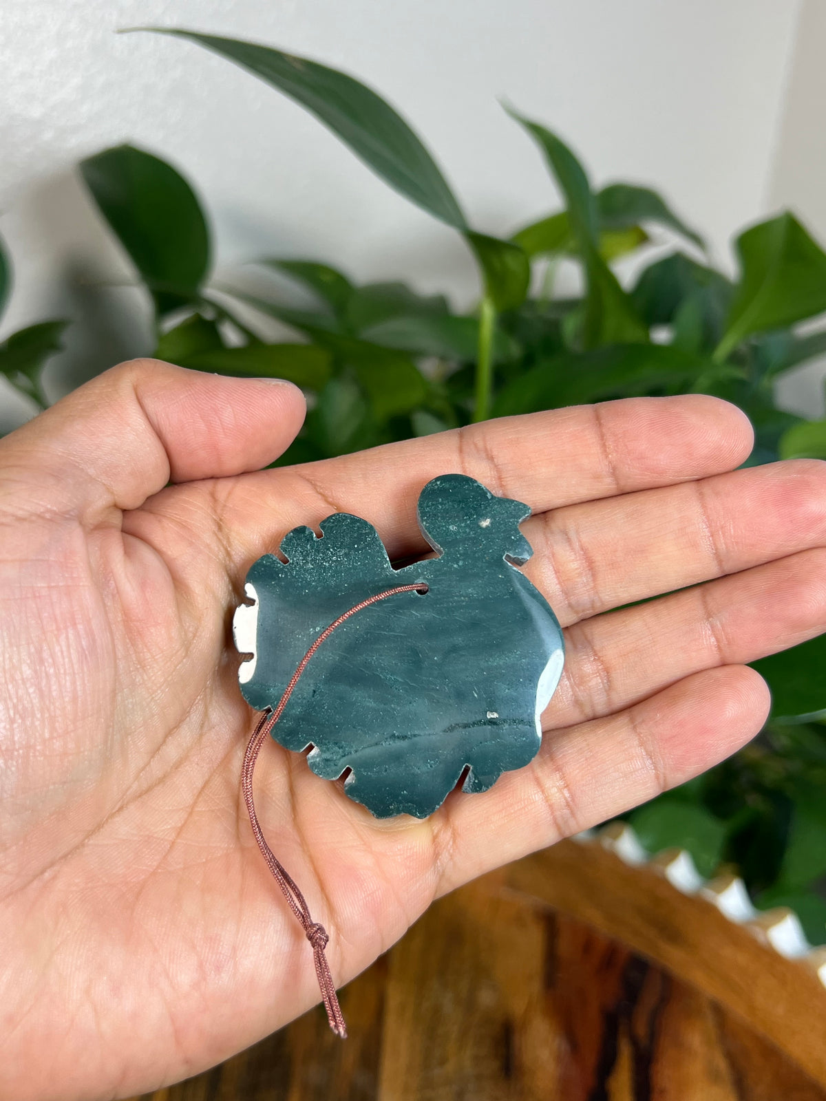 Blue Plume Jasper Turkey Ornaments