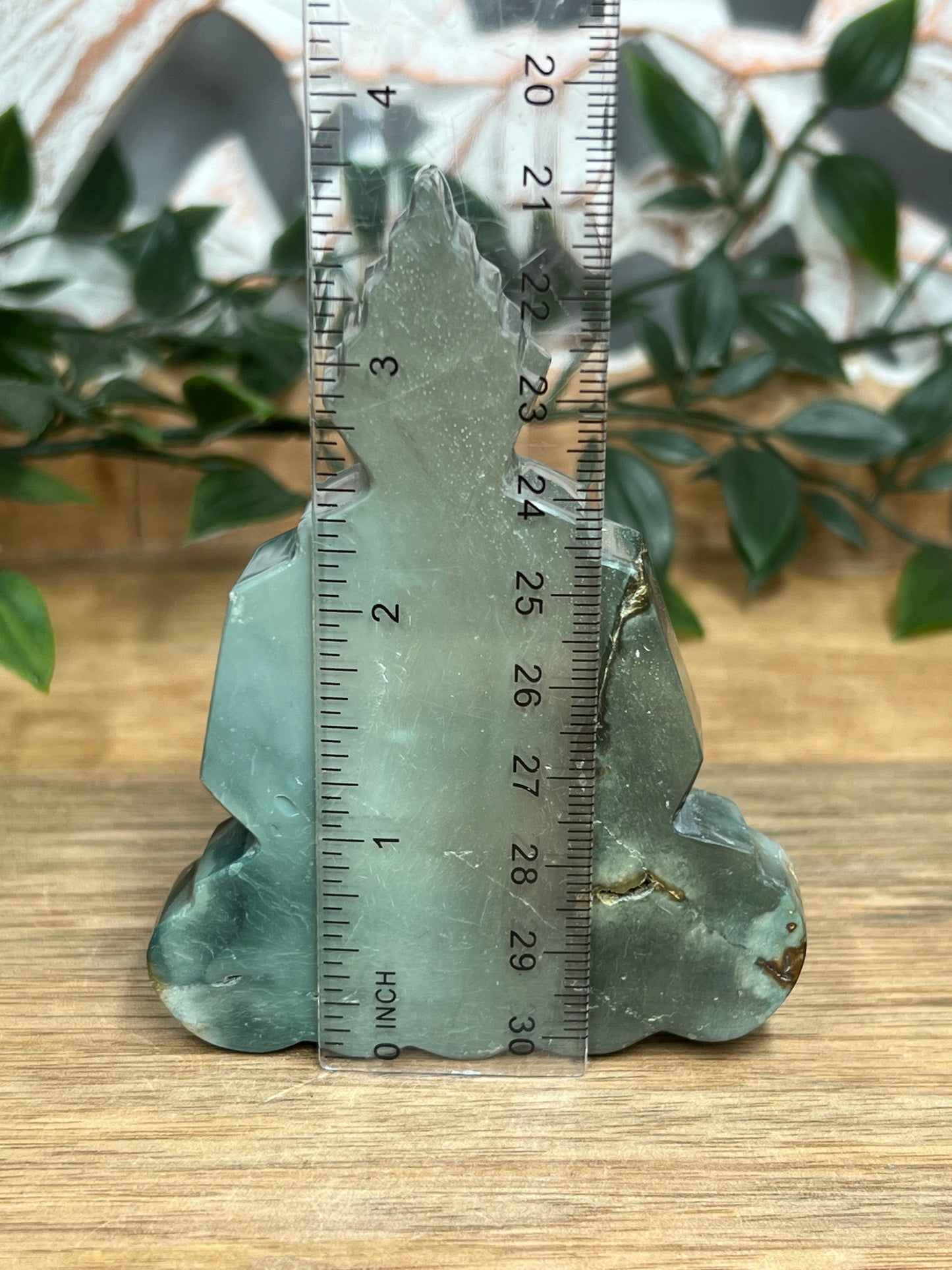 Blue Green Jasper Buddha