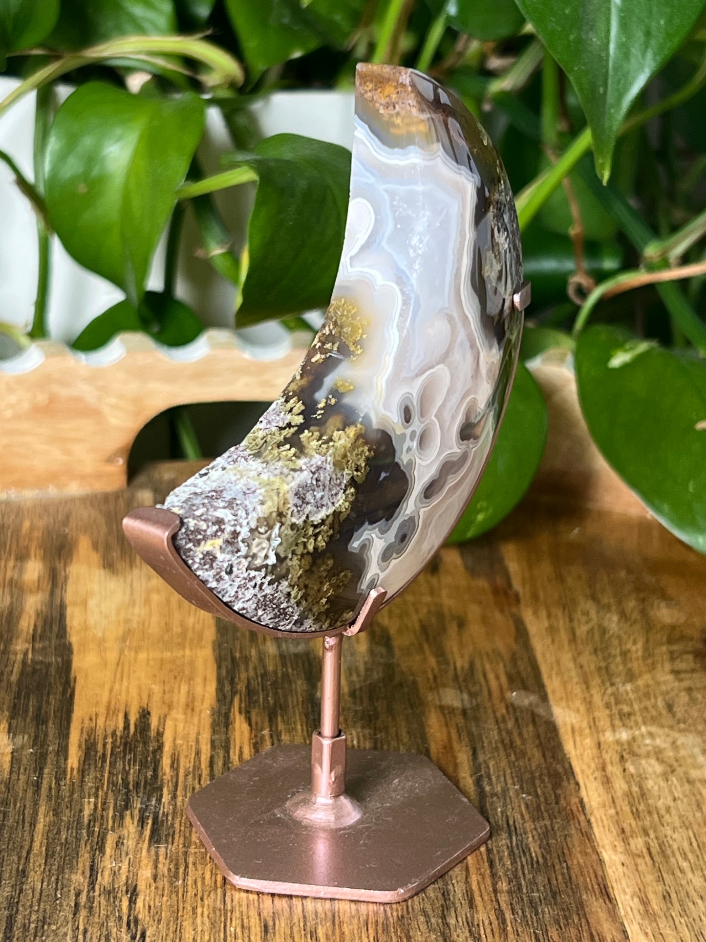 Scenic Moss Agate Moon