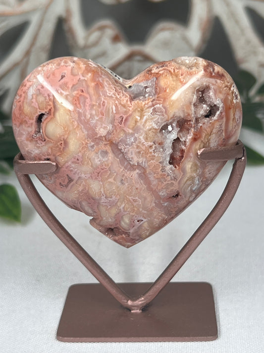 Pink Carnelian Heart