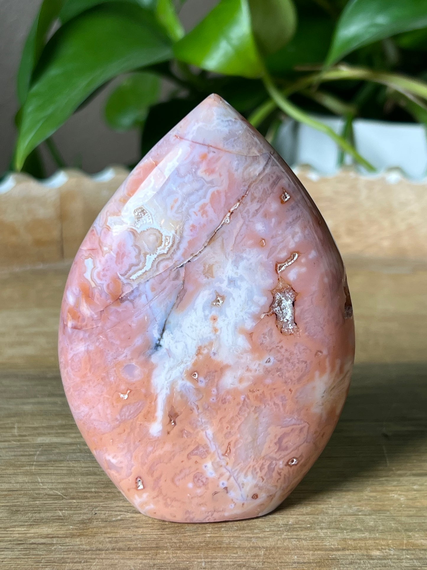 Pink Carnelian Flame