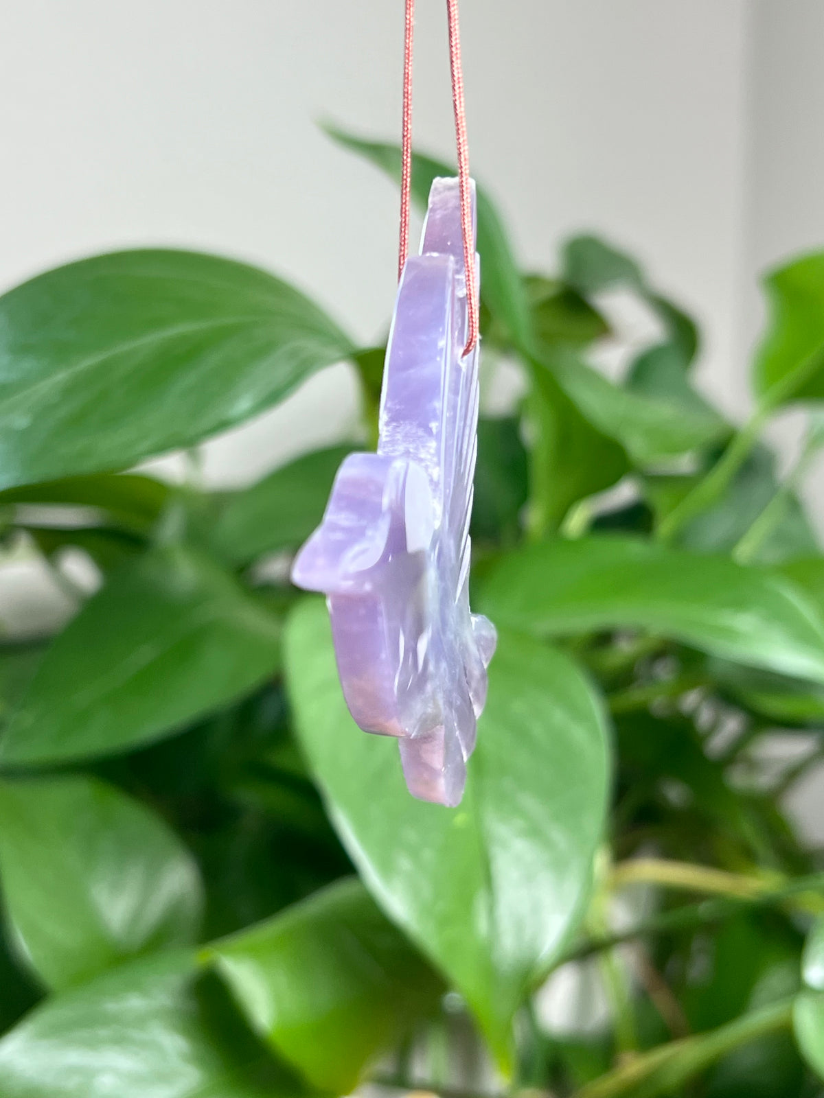 Purple Chalcedony Ornament Hummingbird: G