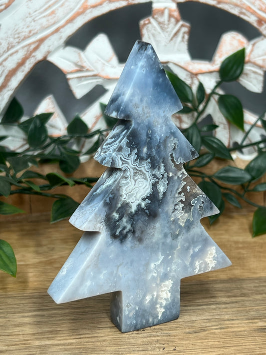Blue Plume Agate Tree
